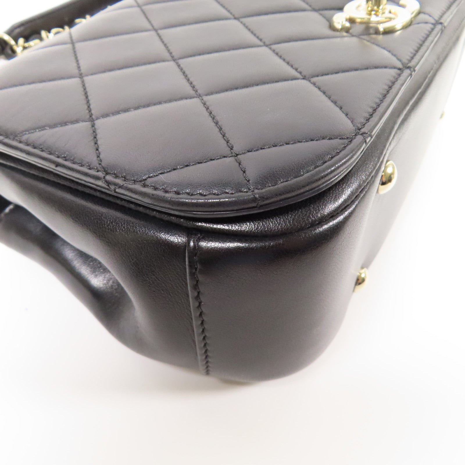 CHANEL 【激減優惠】牛皮皮革Shoulder Bag金扣鏈帶肩背袋