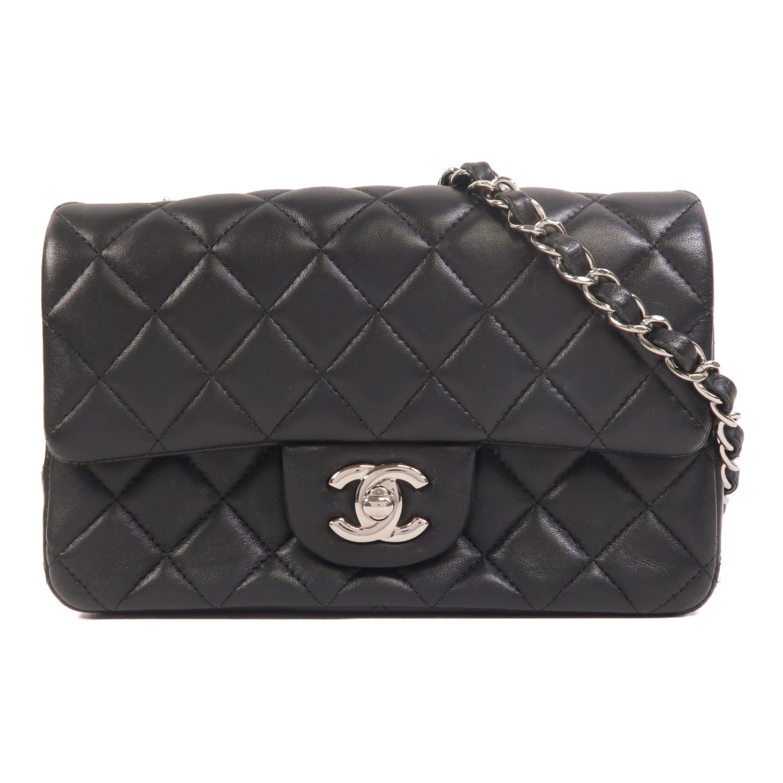 CHANEL 羊皮皮革Mini Classic 20鏈帶肩背袋