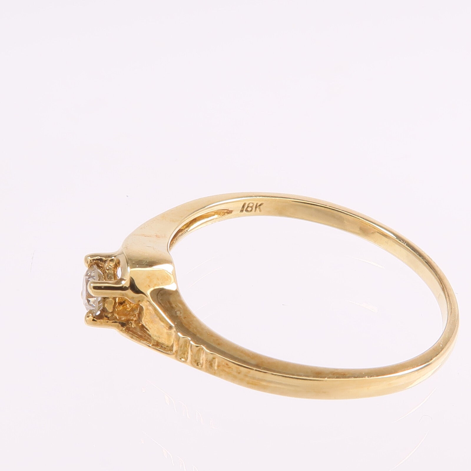 JEWELRY 【激減優惠】18K黃金Diamond Ring鑽石戒指US#6