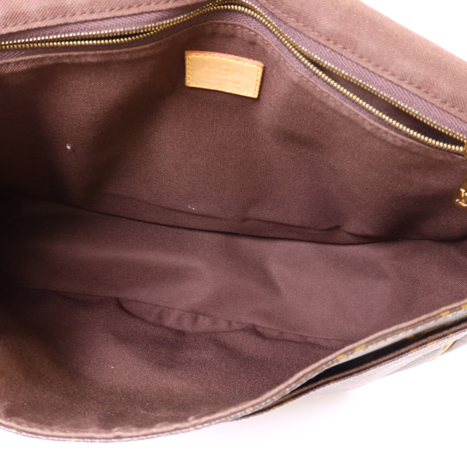 LOUIS VUITTON Monogram Menilmontant MM金扣肩背袋棕色