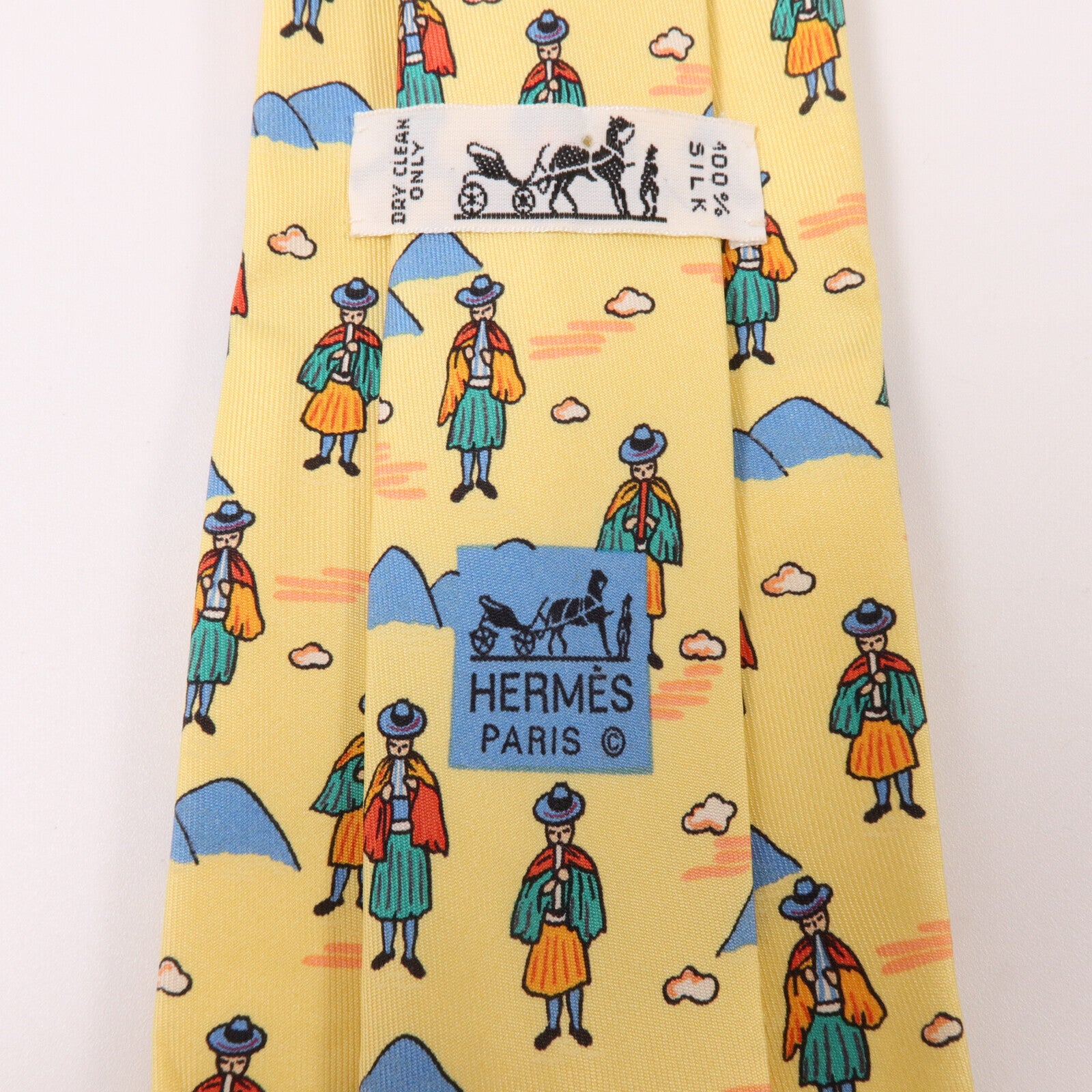 HERMES 絲質Tie領帶