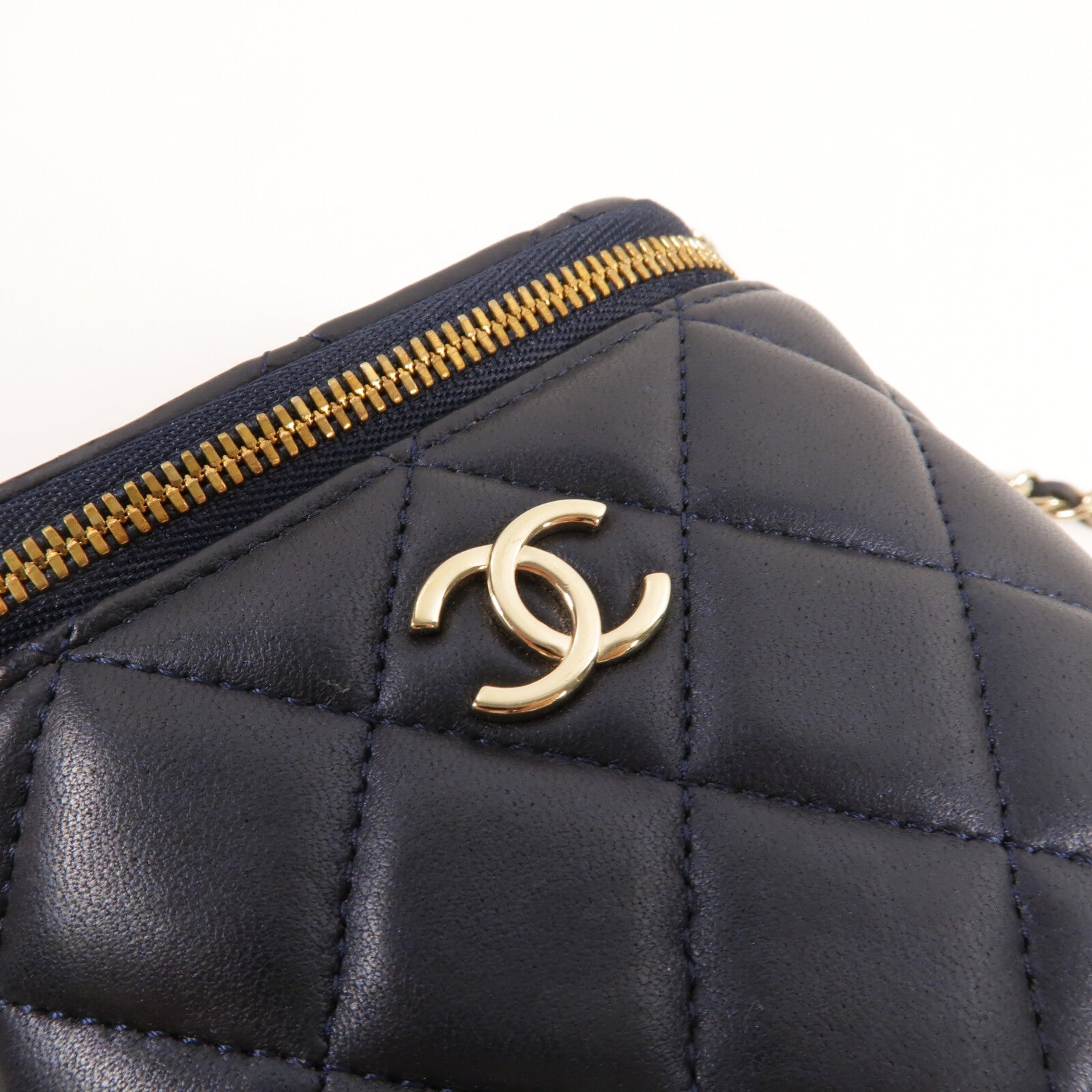 CHANEL 羊皮皮革Vanity Case With Top Handle手挽肩背兩用袋