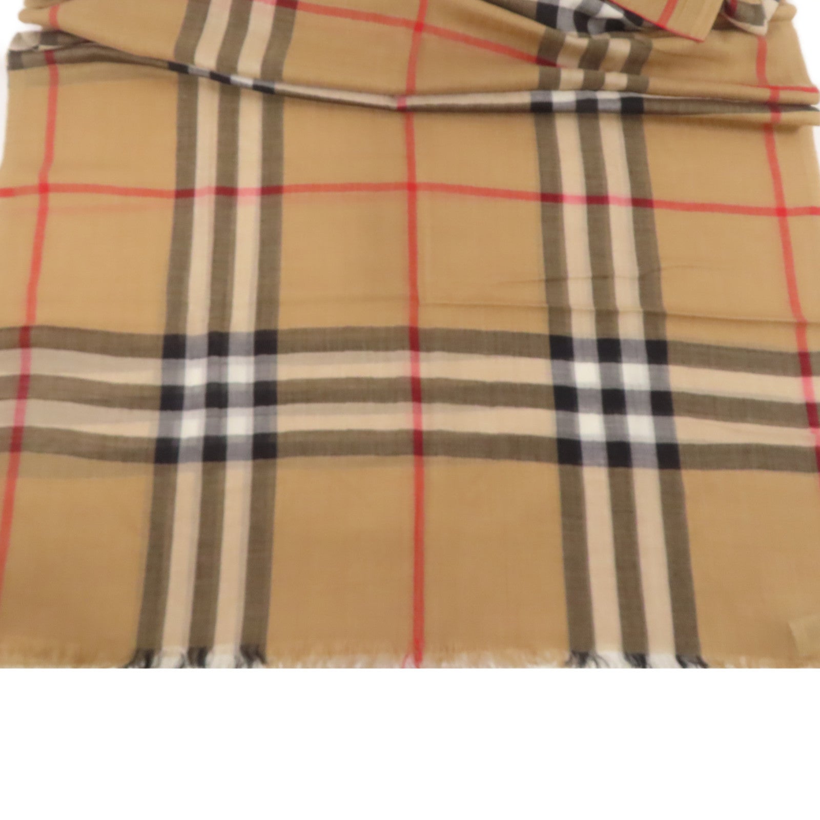BURBERRY 羊毛/絲質Scarf 220x70cm圍巾米色