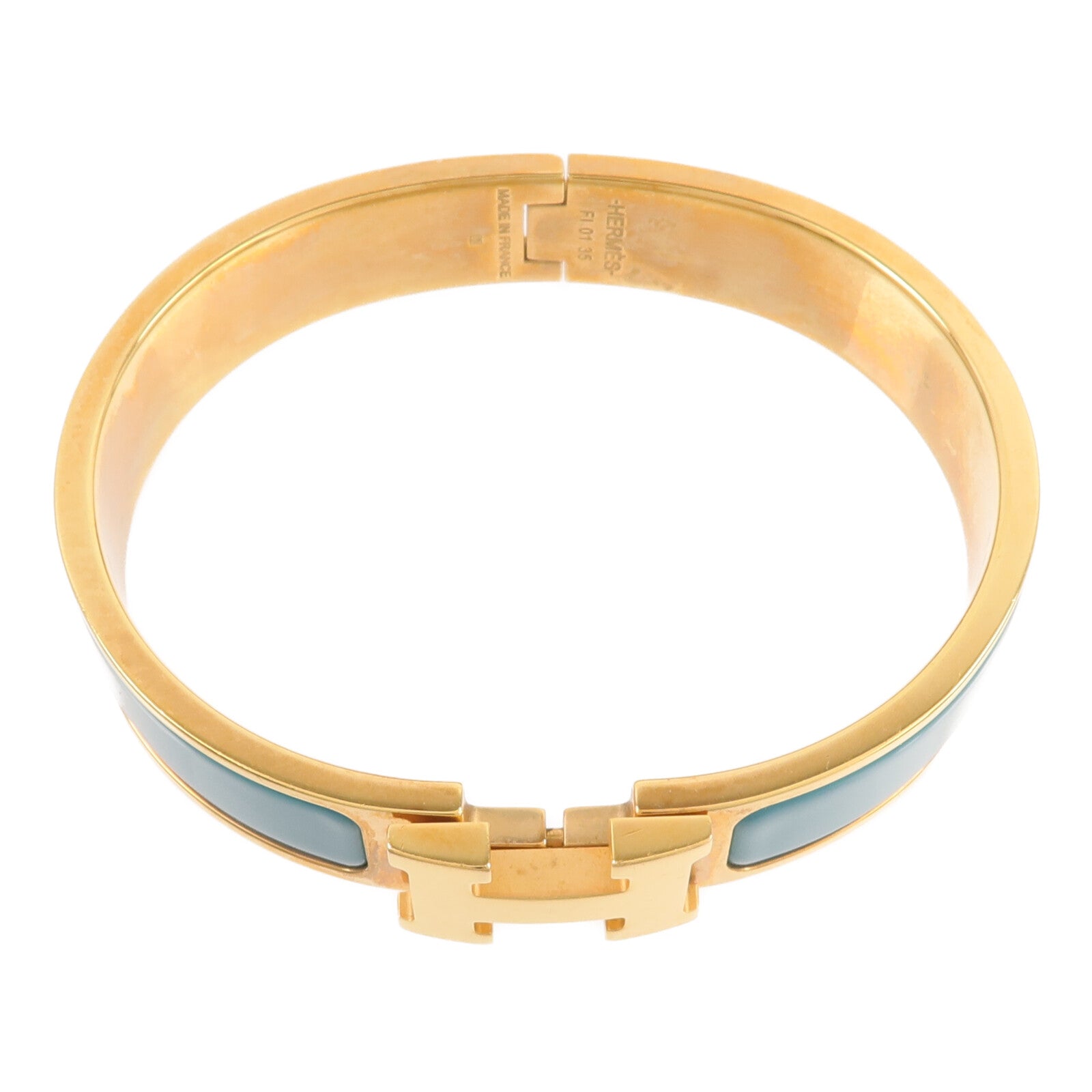 HERMES 金屬/琺瑯Clic H Bracelet手鐲
