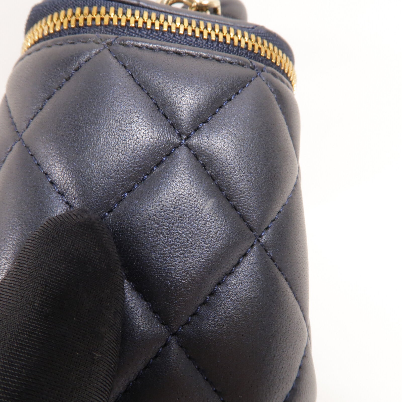 CHANEL 羊皮皮革Vanity Case With Top Handle手挽肩背兩用袋