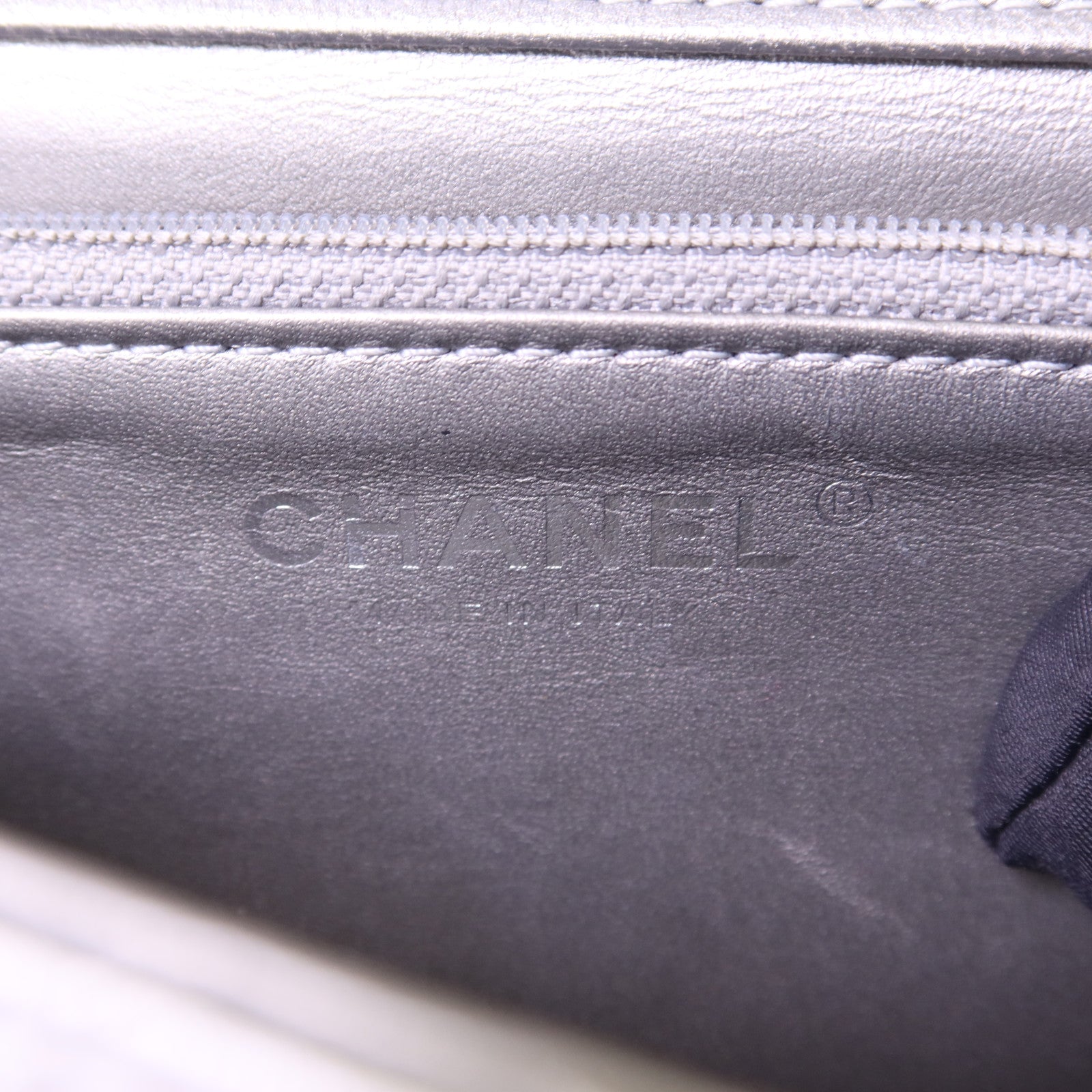 CHANEL 【激減優惠】牛皮皮革Chain Shoulder Bag銀扣鏈帶肩背袋
