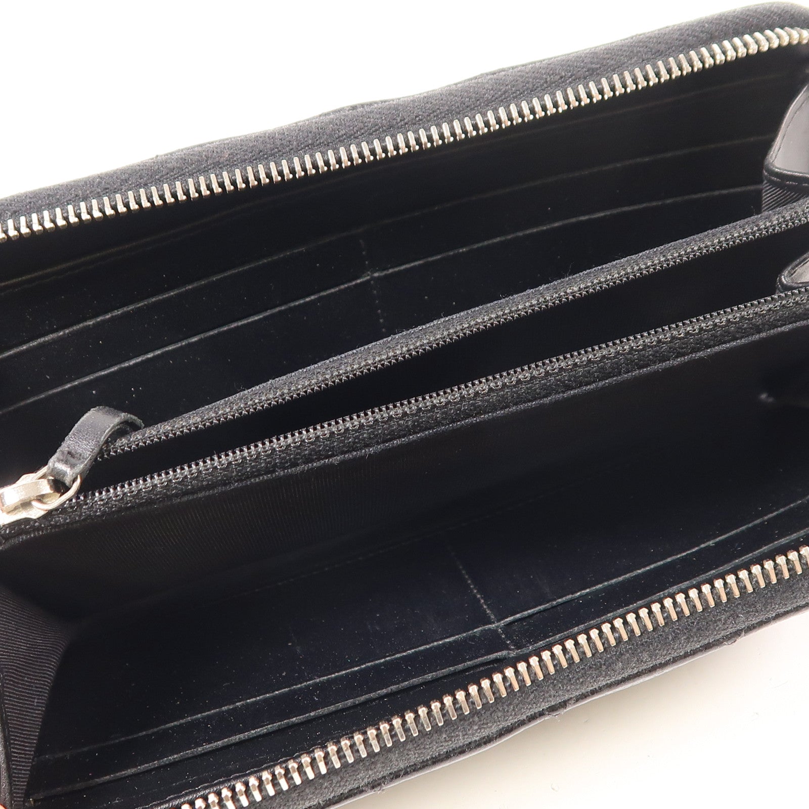 CHANEL 牛皮皮革Long Wallet銀扣長錢包