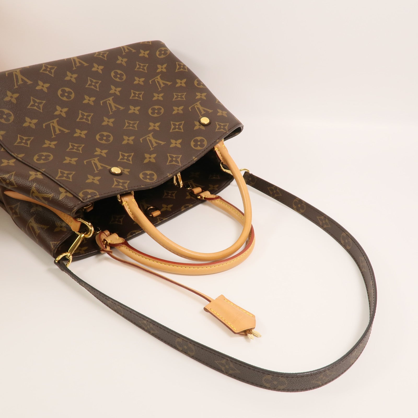 LOUIS VUITTON Monogram Montaigne MM手挽肩背兩用袋