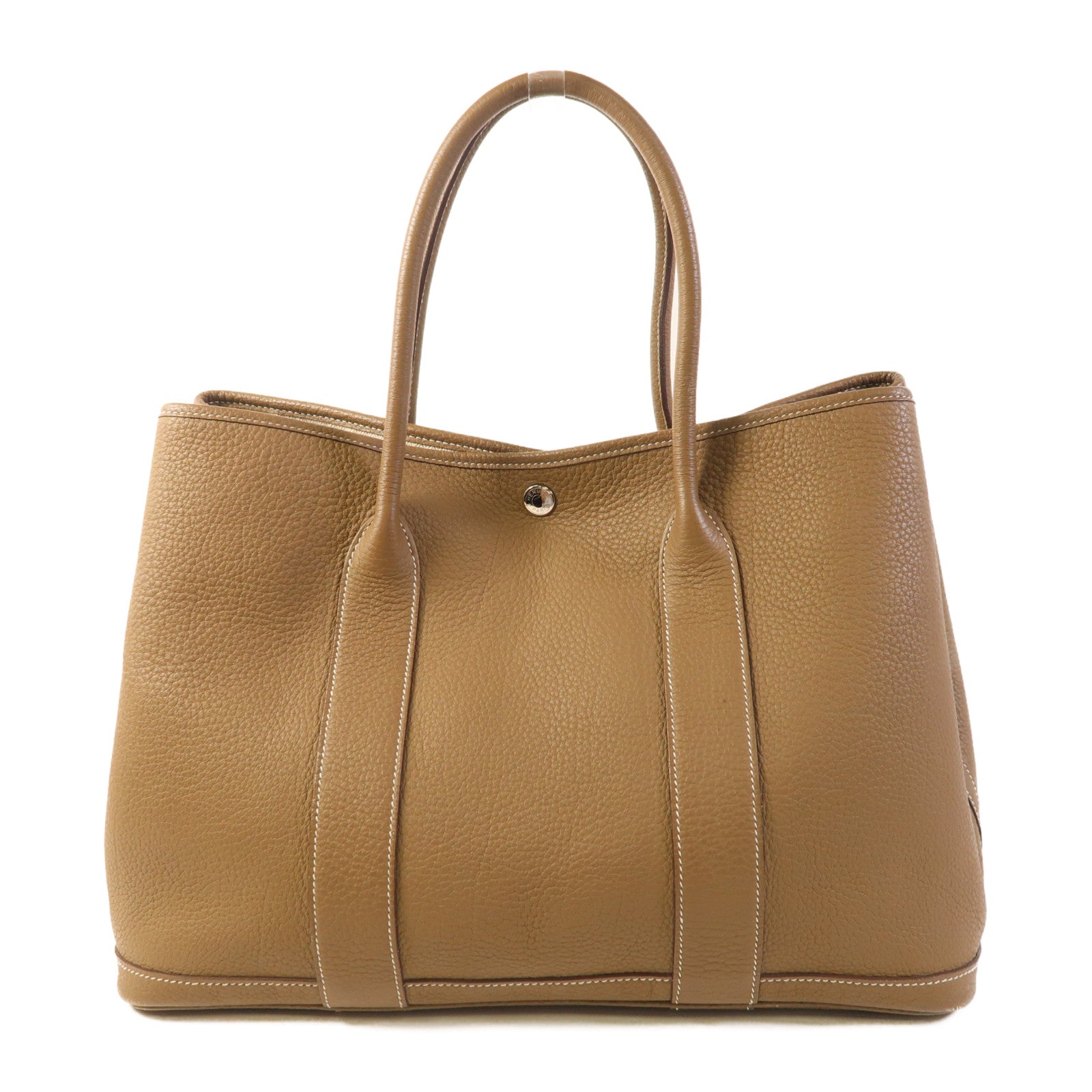 HERMES PHW Garden Party PM Tote Bag Negonda Etoupe