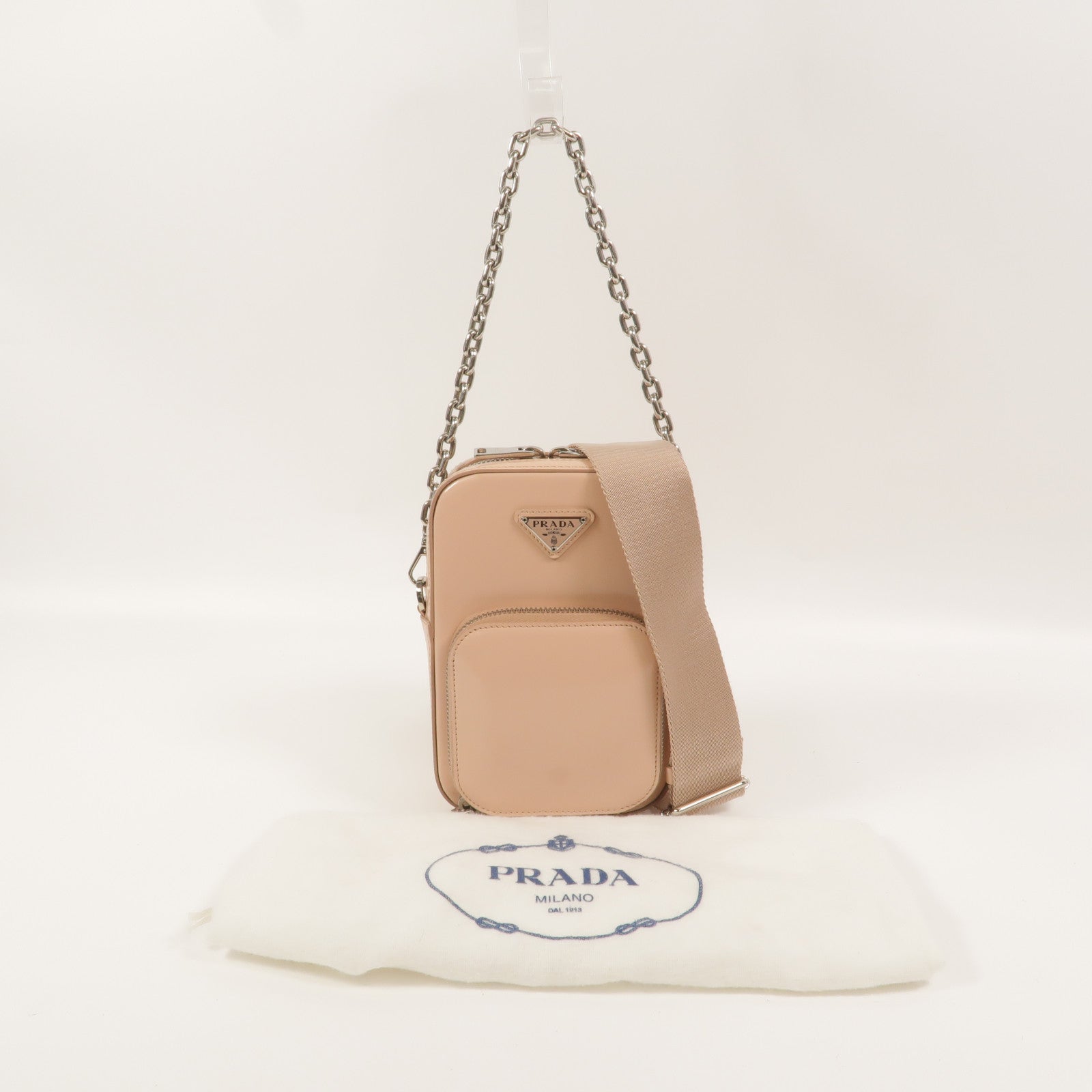 PRADA 牛皮皮革Shoulder Bag手挽肩背兩用袋