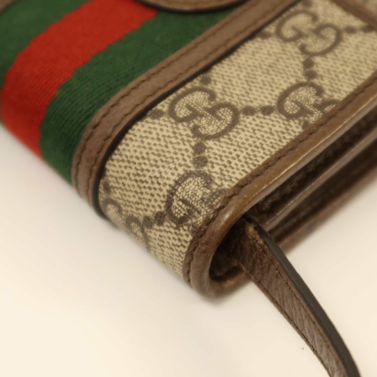 GUCCI 塗層帆布Ophidia金扣肩背袋