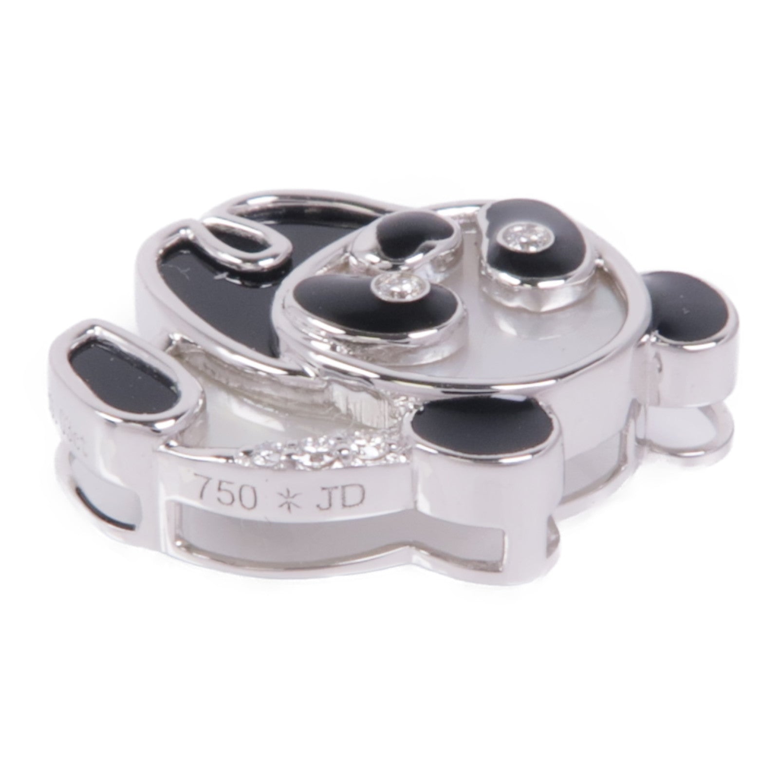 JEWELRY 18K白金/珍珠母貝Diamond Pendant Top鑽石吊墜