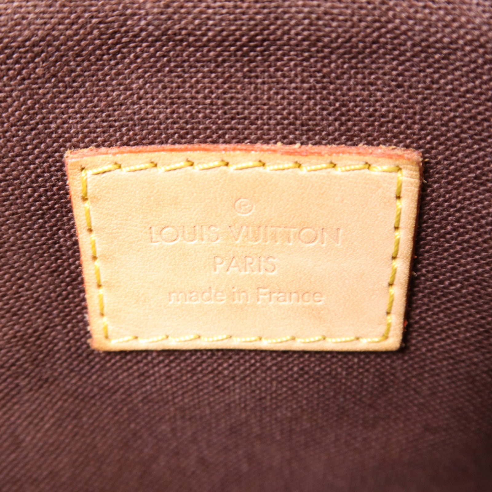 LOUIS VUITTON Monogram Menilmontant MM金扣肩背袋棕色