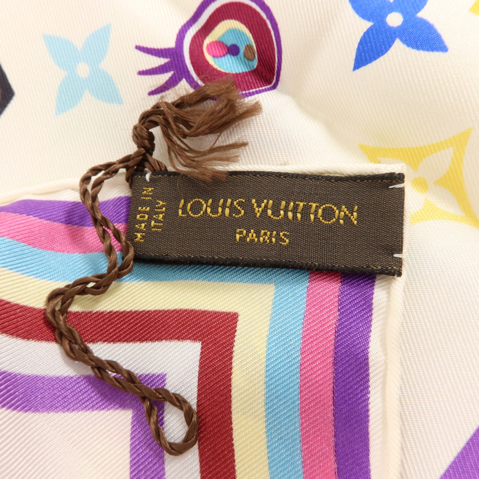 LOUIS VUITTON 絲質Eye Love Monogram Silk Scarf 67 x 67cm絲巾