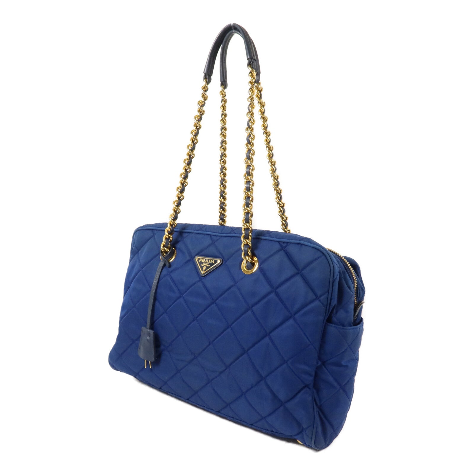 PRADA 尼龍Chain Shoulder鏈帶肩背袋