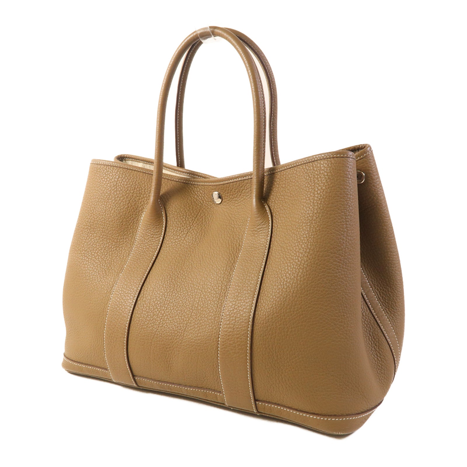 HERMES PHW Garden Party PM Tote Bag Negonda Etoupe