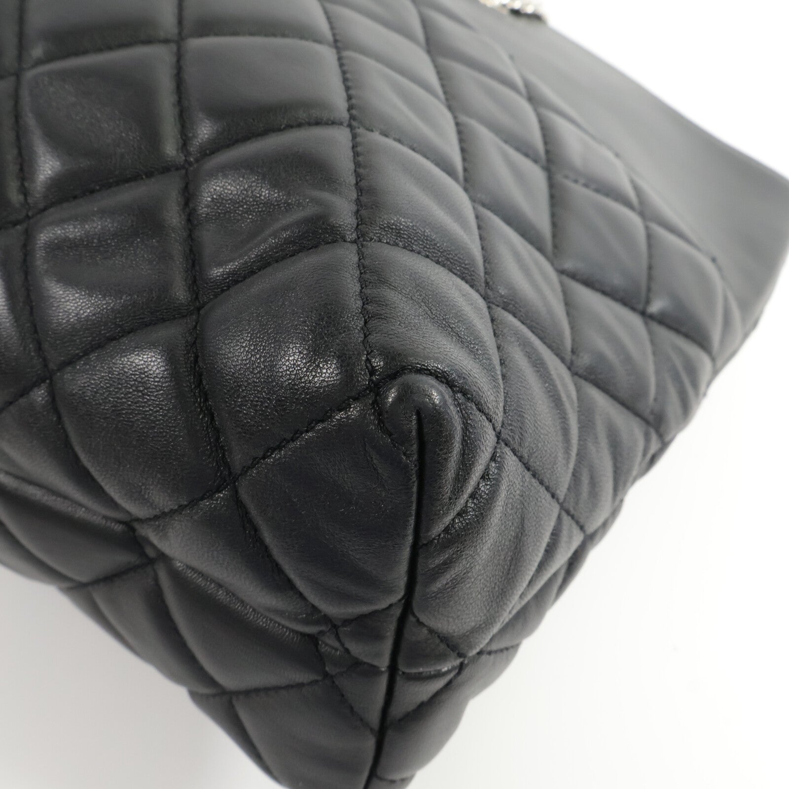 CHANEL 羊皮皮革Tote Bag鏈帶手挽袋