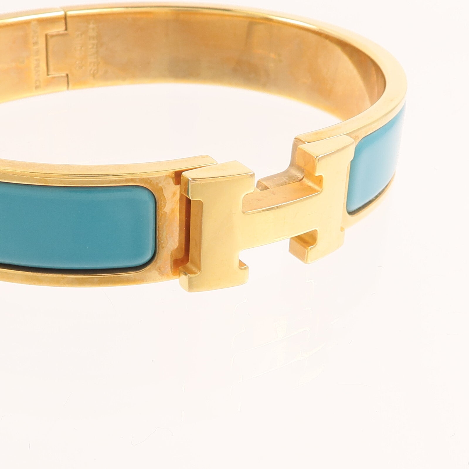 HERMES 金屬/琺瑯Clic H Bracelet手鐲