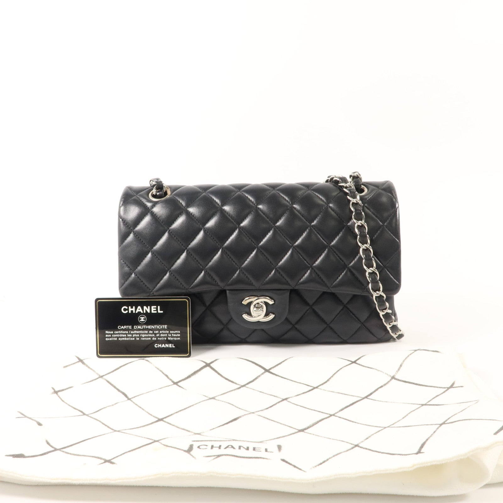 CHANEL 羊皮皮革Classic 25鏈帶肩背袋