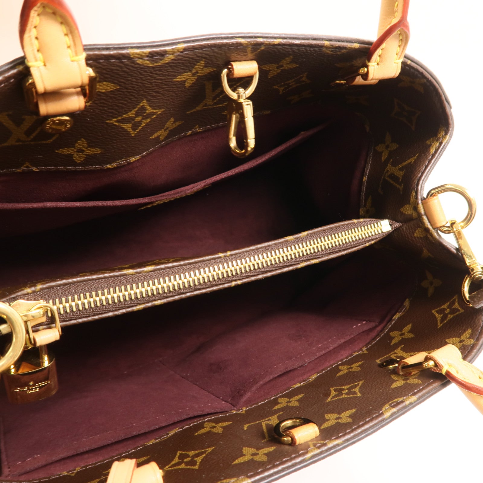 LOUIS VUITTON Monogram Montaigne MM手挽肩背兩用袋