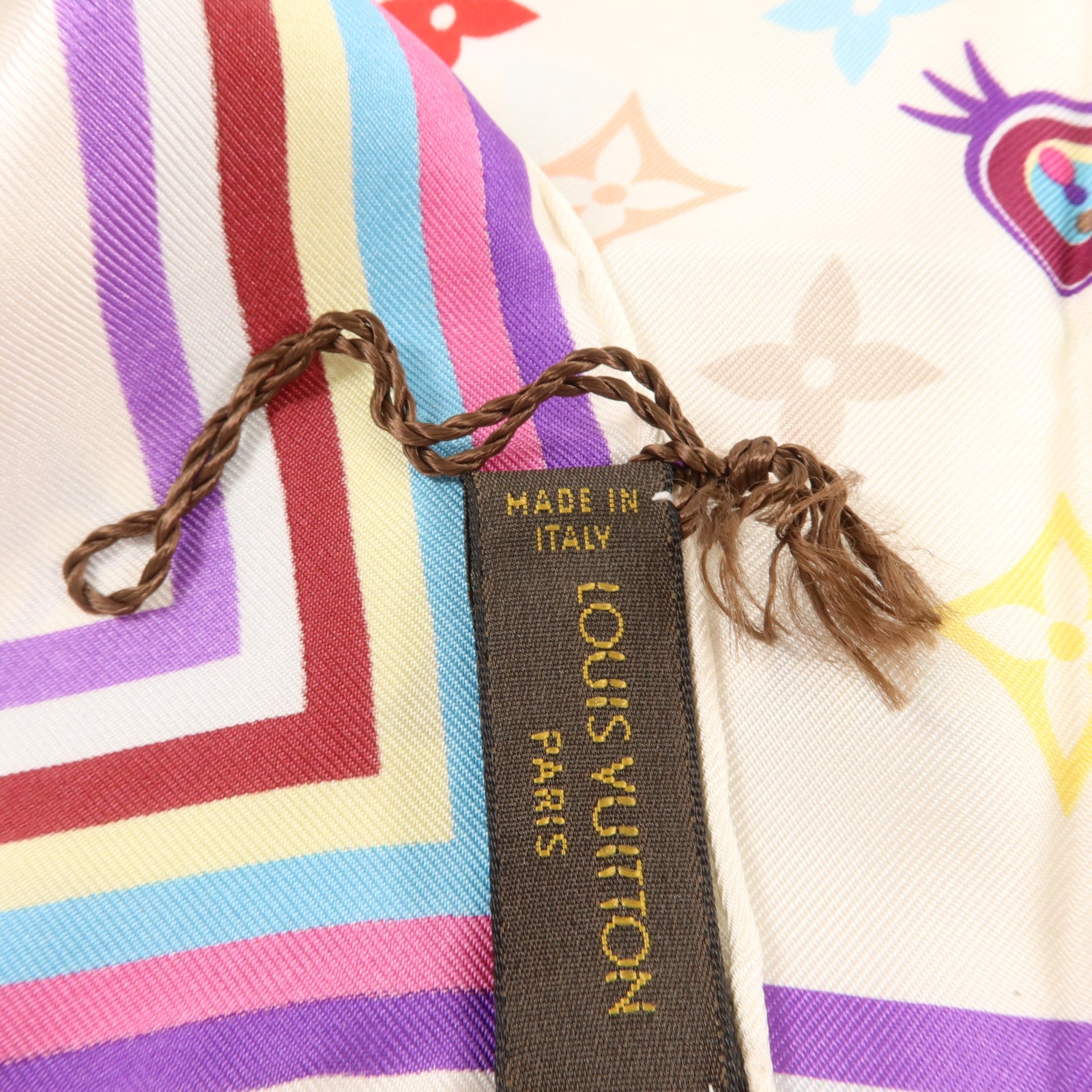 LOUIS VUITTON 絲質Eye Love Monogram Silk Scarf 67 x 67cm絲巾