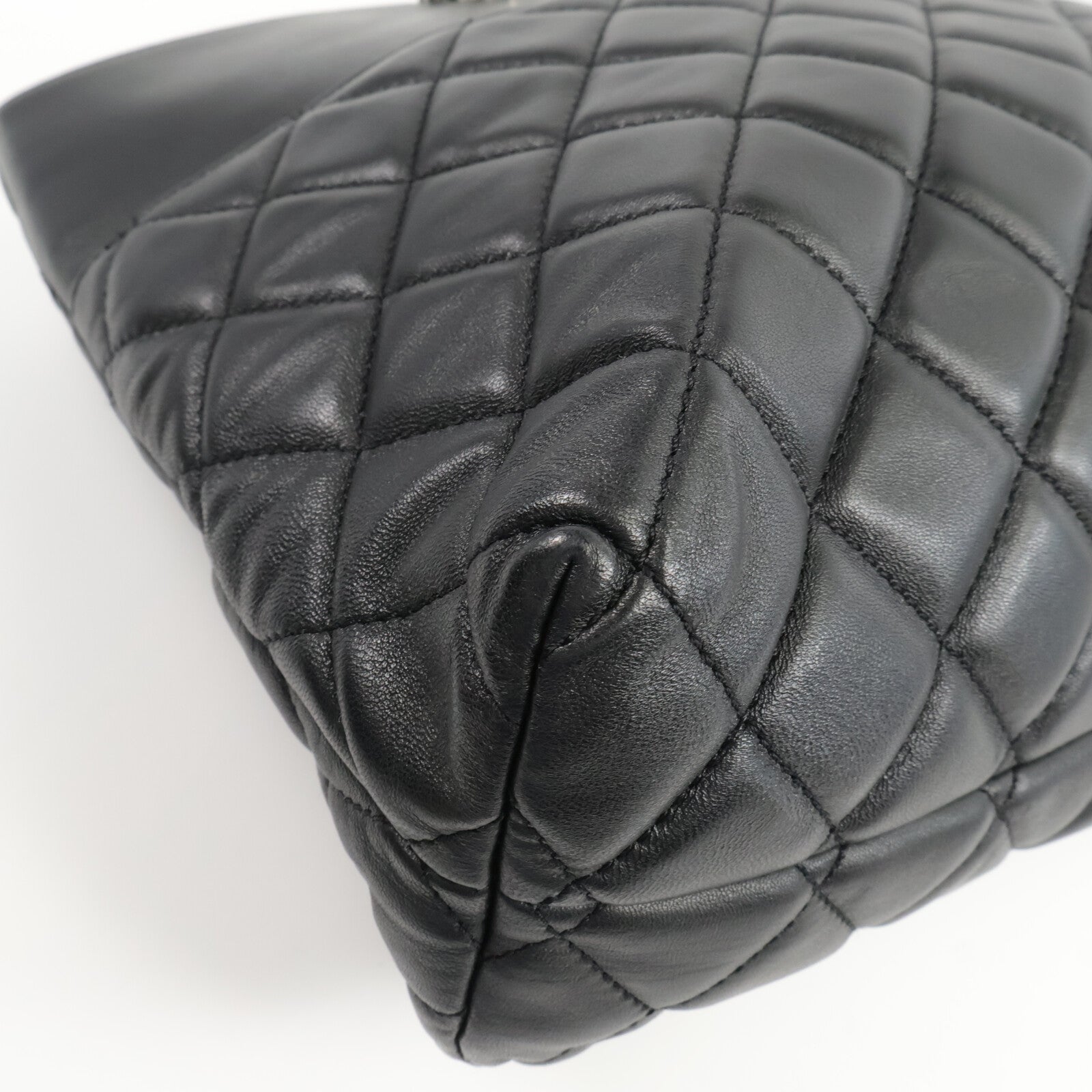 CHANEL 羊皮皮革Tote Bag鏈帶手挽袋