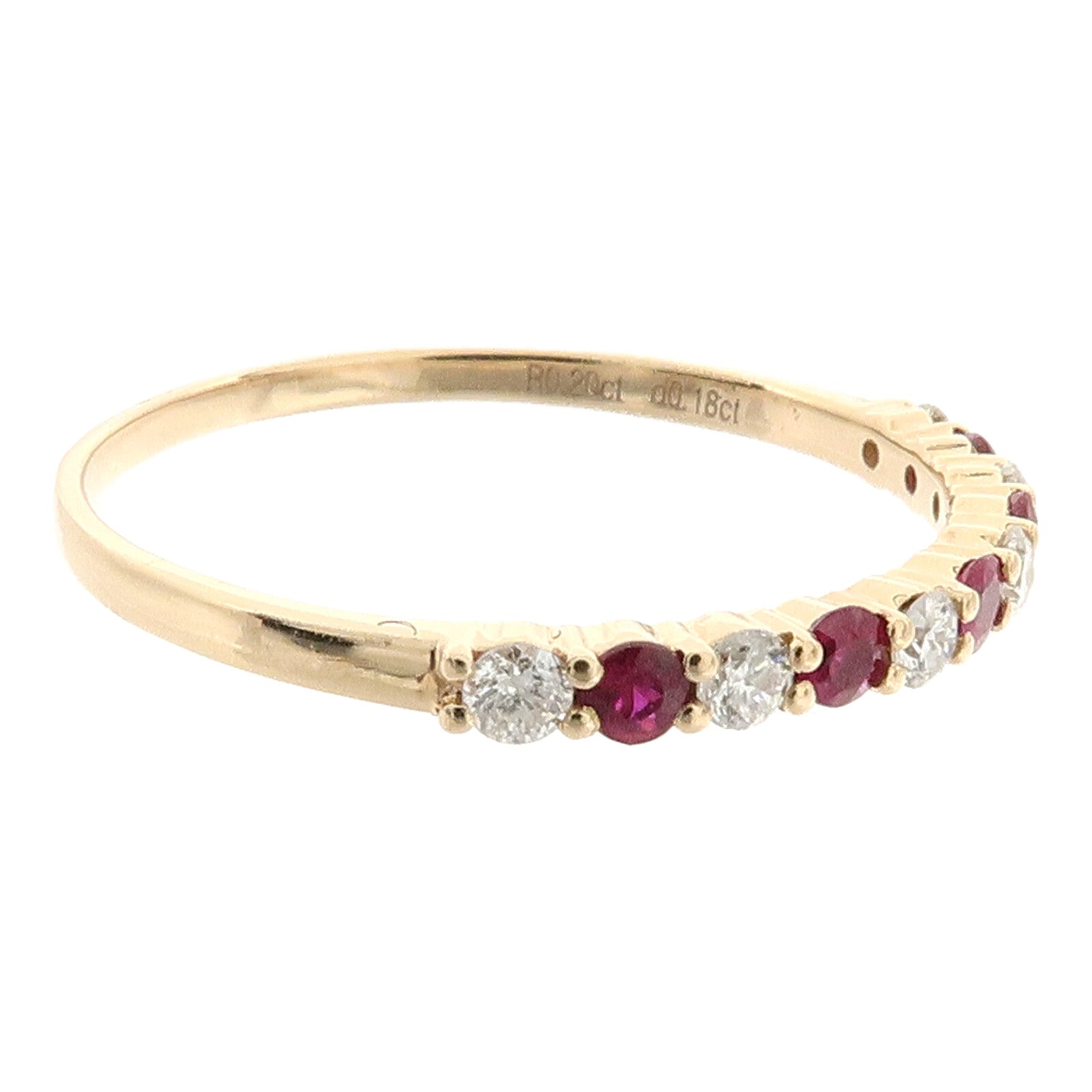 JEWELRY 18K玫瑰金Ruby Diamond Ring紅寶石鑽石戒指