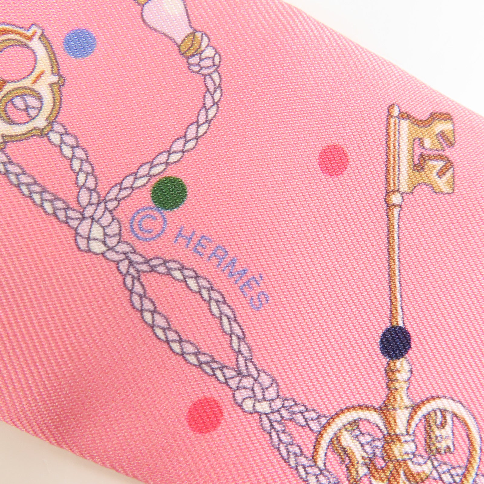 HERMES 絲質Twilly絲巾