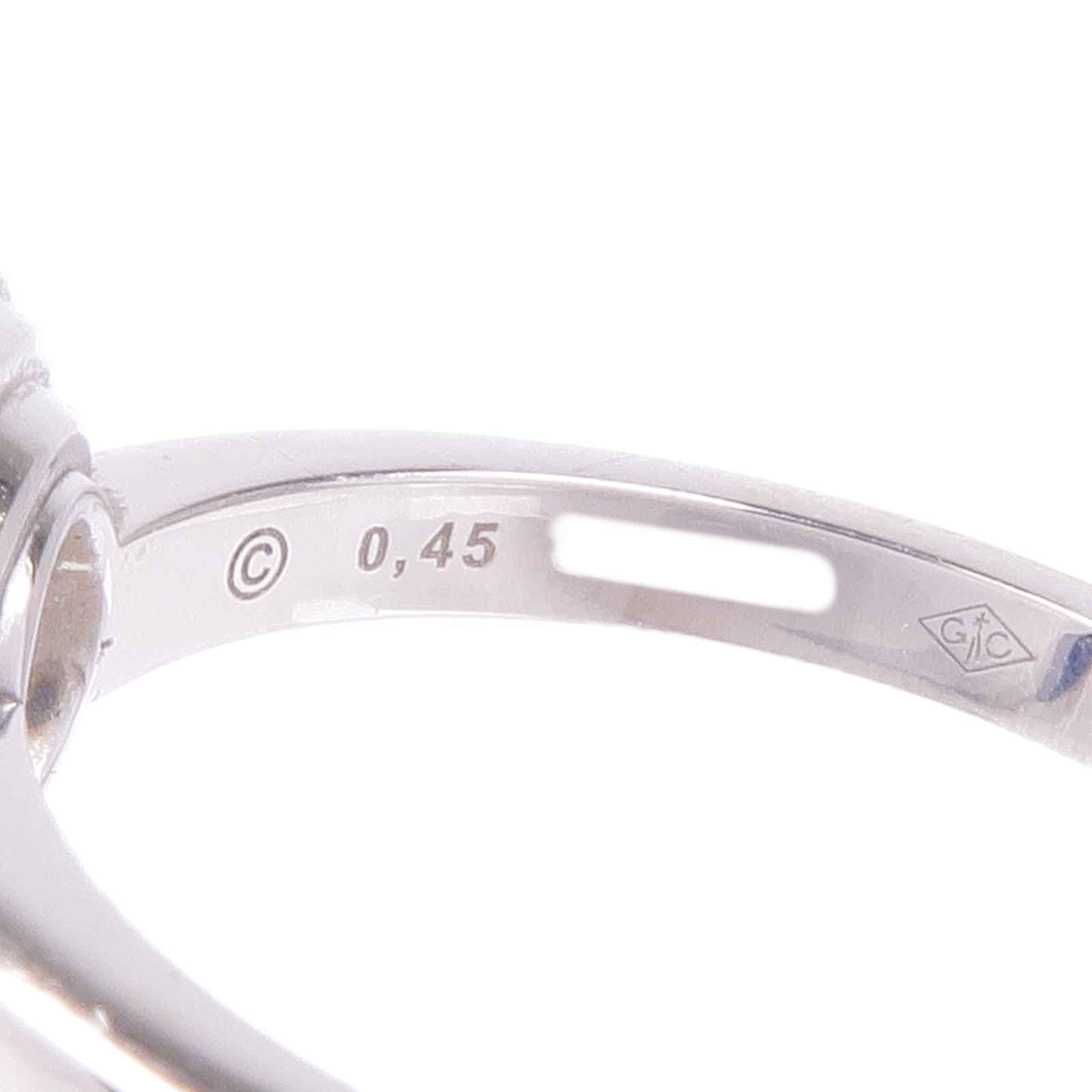 CARTIER PT950鉑金D'Amour Diamond Ring Engagement鑽石戒指Cartier#50/US#5.25