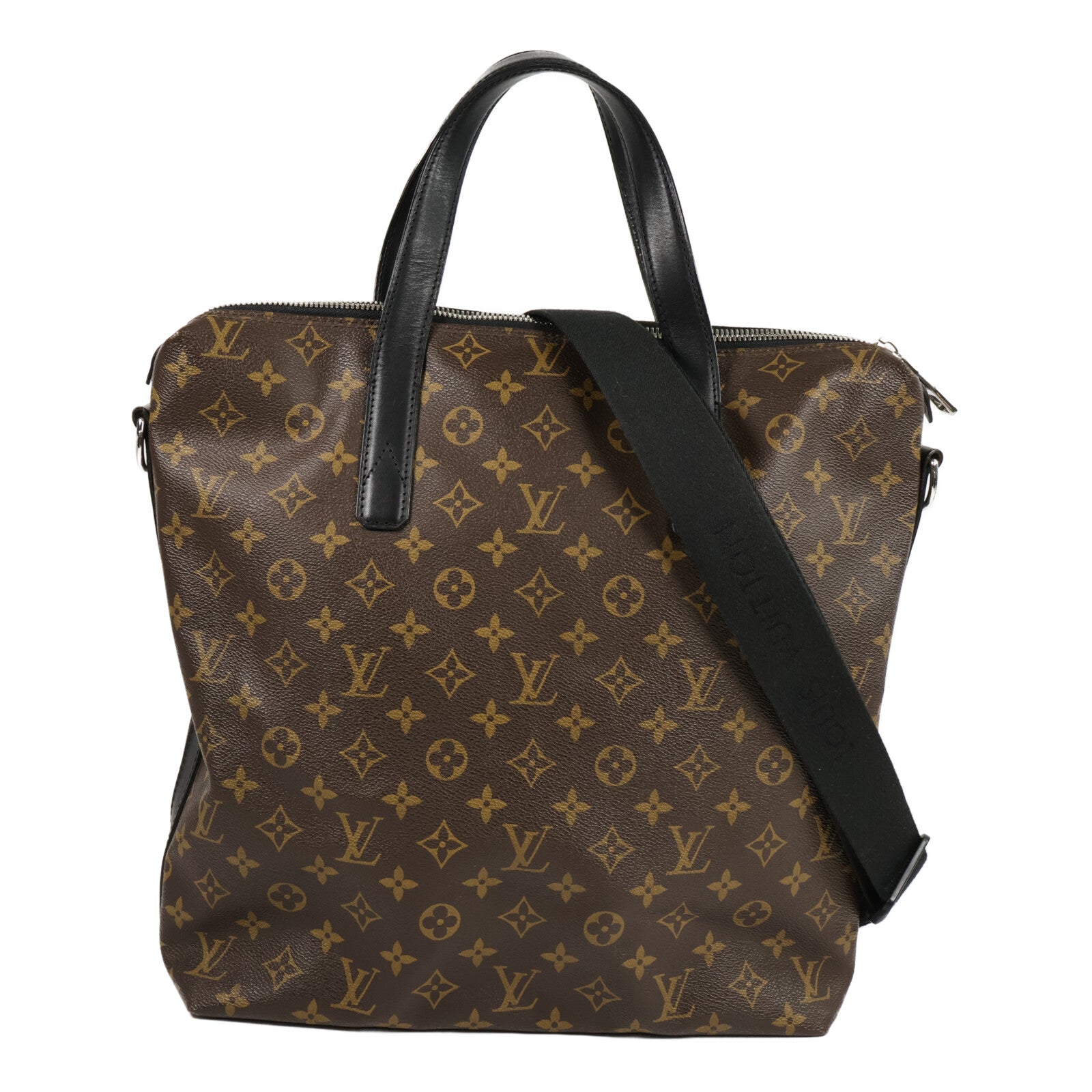 LOUIS VUITTON Monogram Macassar Kitan手挽肩背兩用袋