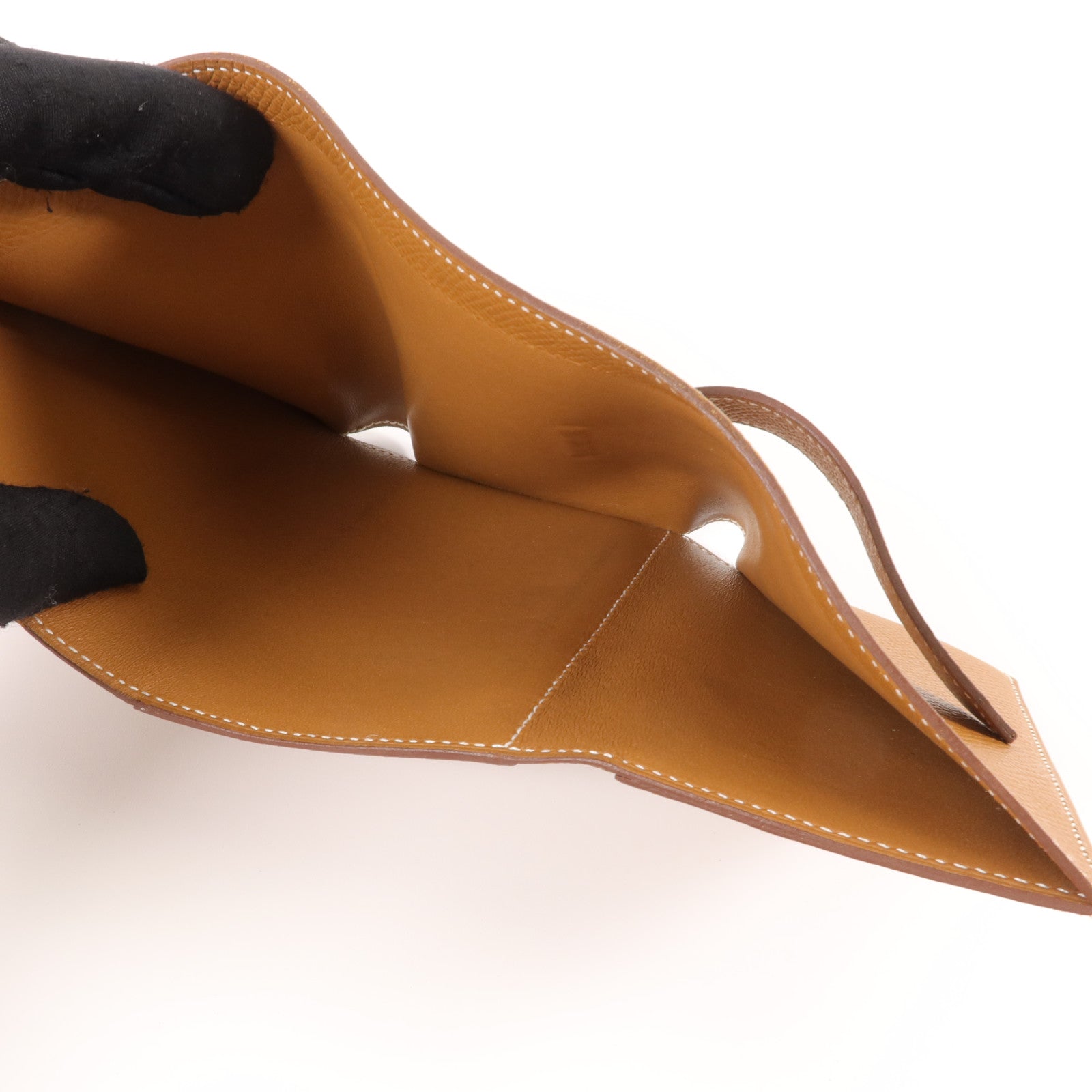 HERMES Epsom皮革Bearn Wallet錢包Gold