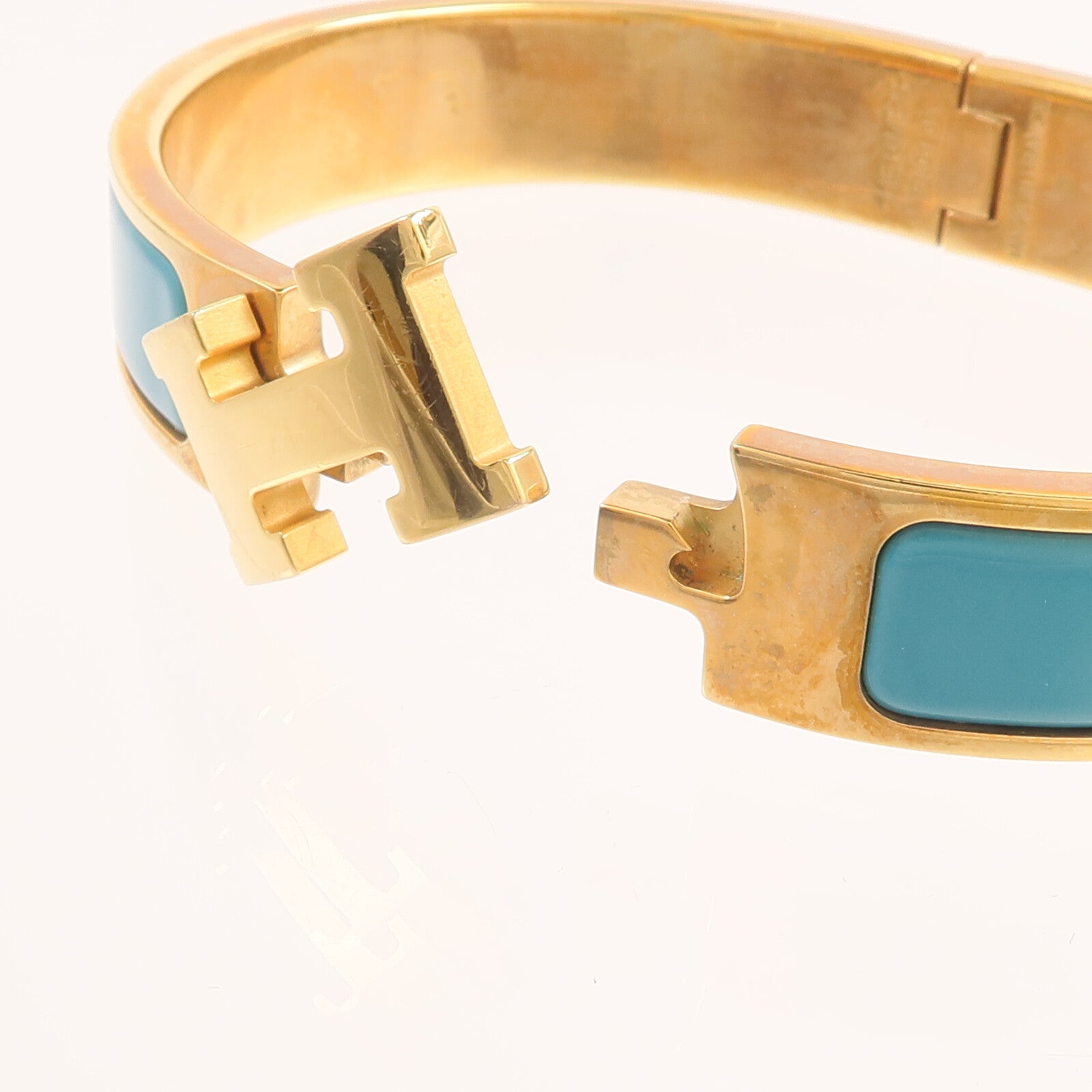 HERMES 金屬/琺瑯Clic H Bracelet手鐲