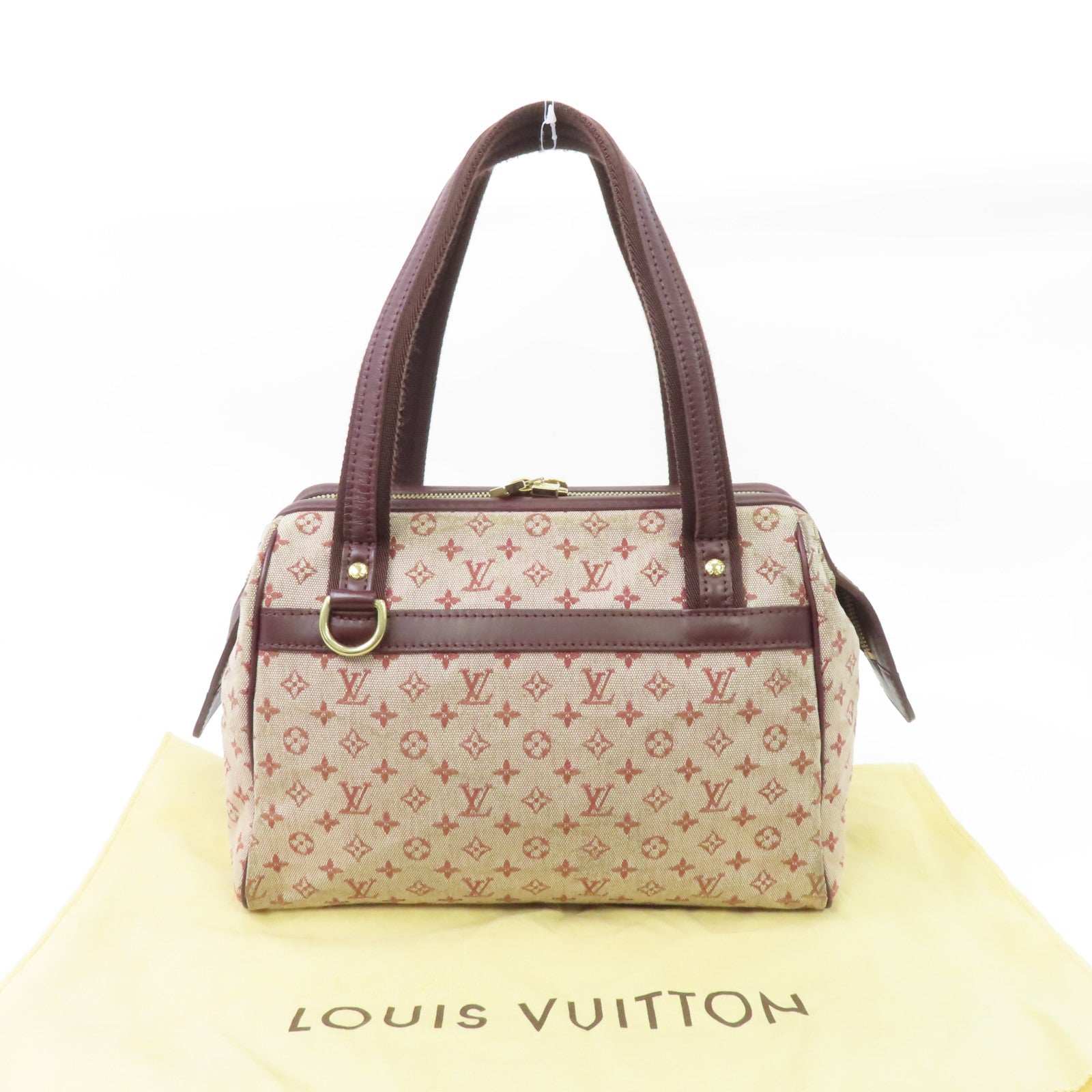 LOUIS VUITTON 【激減優惠】Monogram Mini Josephine PM金扣手挽袋紅色