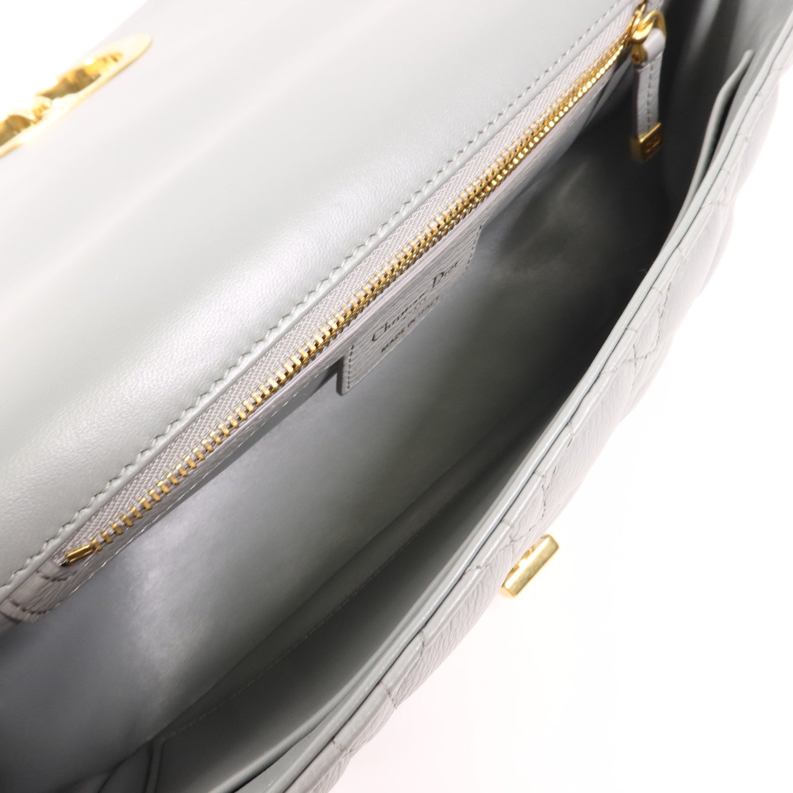 Dior 牛皮皮革Dior Caro Mendium金扣鏈帶肩背袋