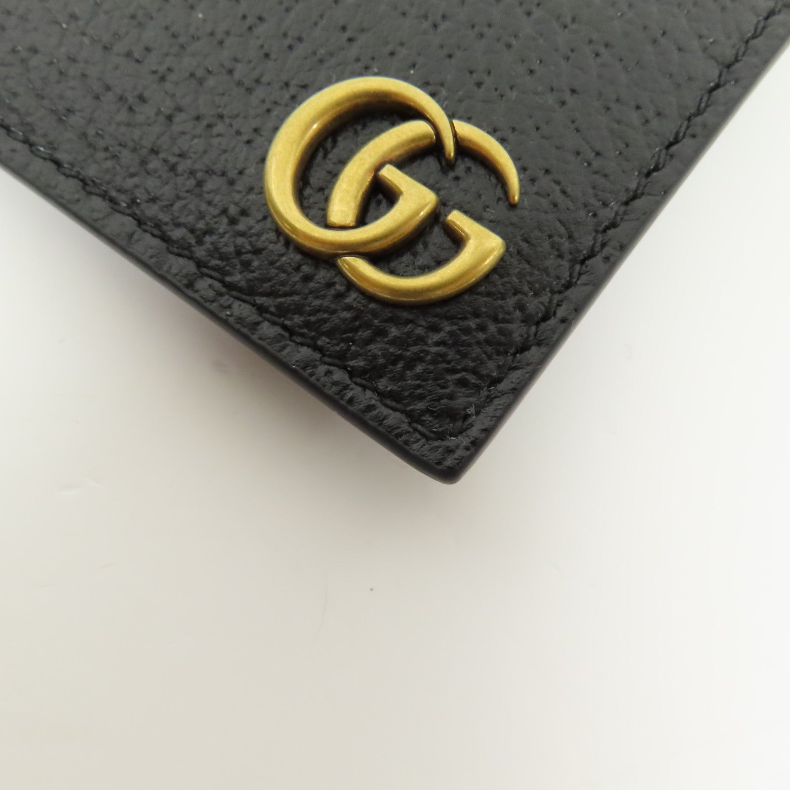 GUCCI GHW GG Marmont Card Case 436022 DJ20T 1000 Calfskin