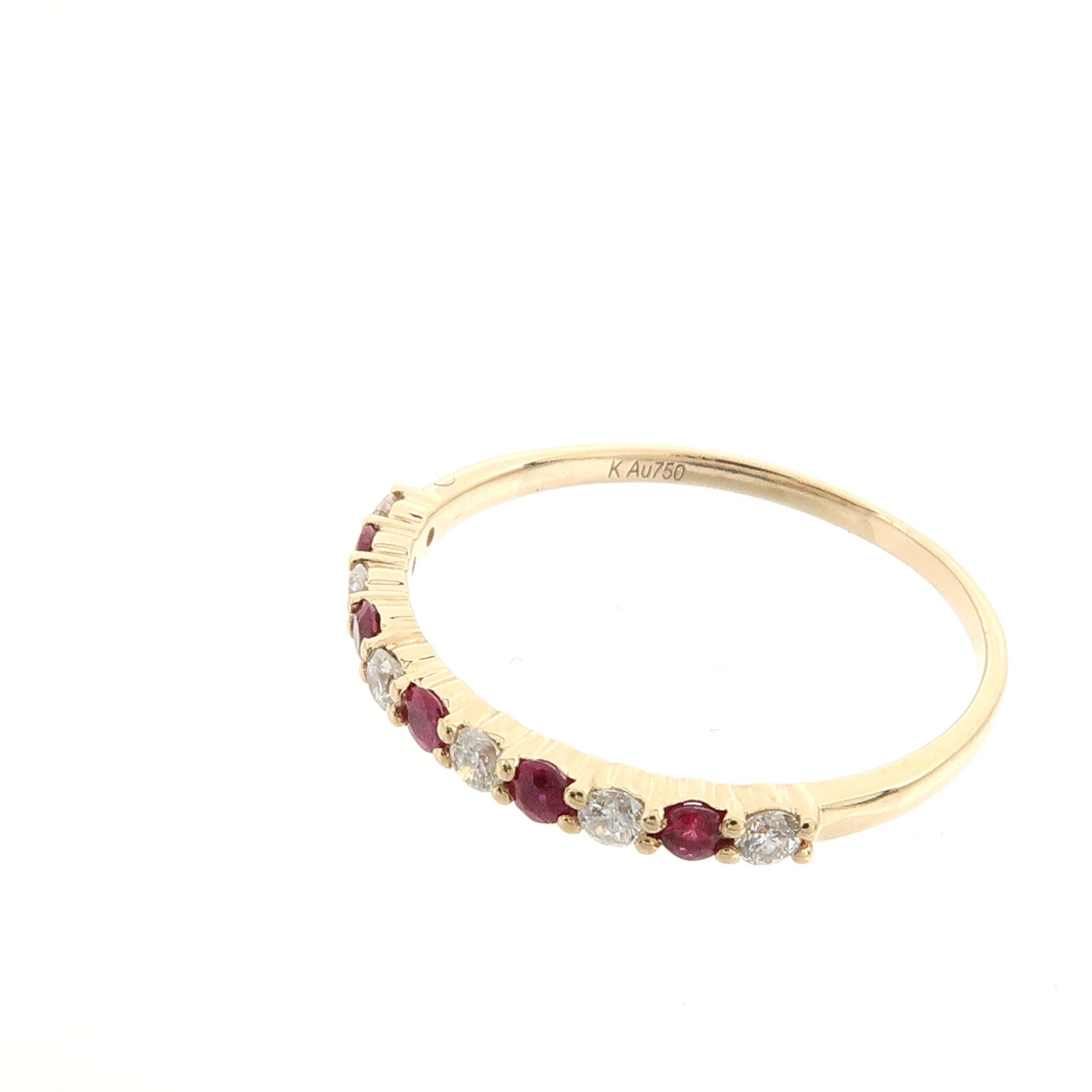 JEWELRY 18K玫瑰金Ruby Diamond Ring紅寶石鑽石戒指