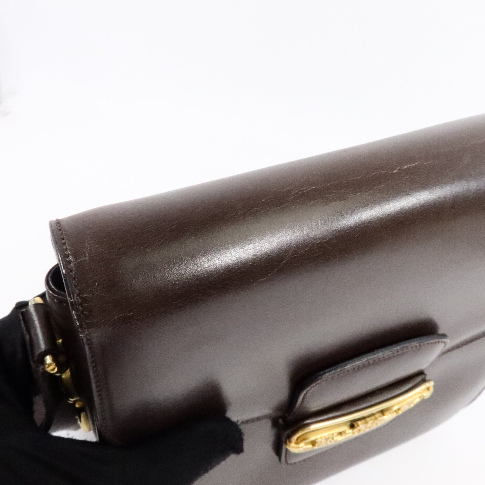 CELINE 牛皮皮革Vintage Shoulder Bag肩背袋