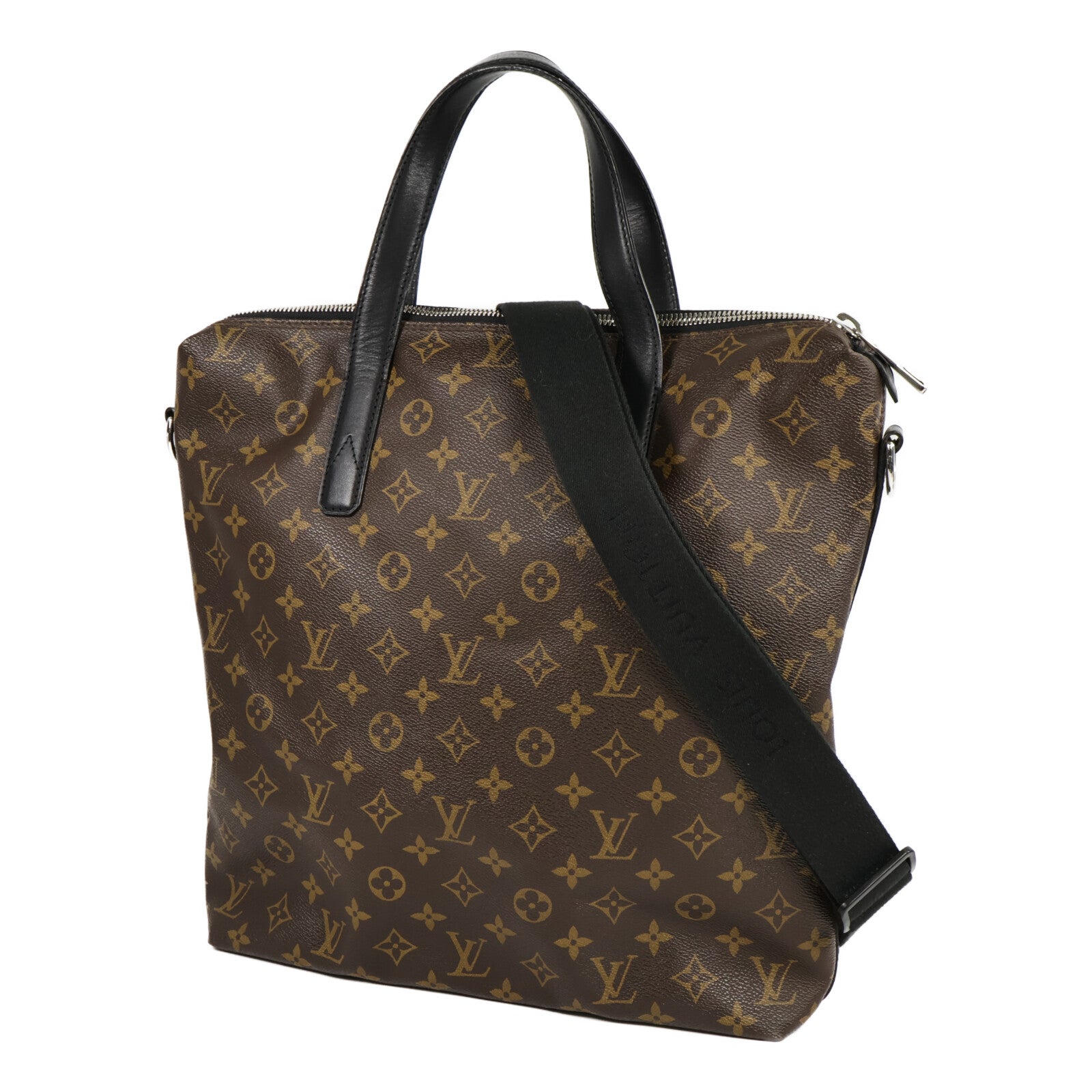 LOUIS VUITTON Monogram Macassar Kitan手挽肩背兩用袋