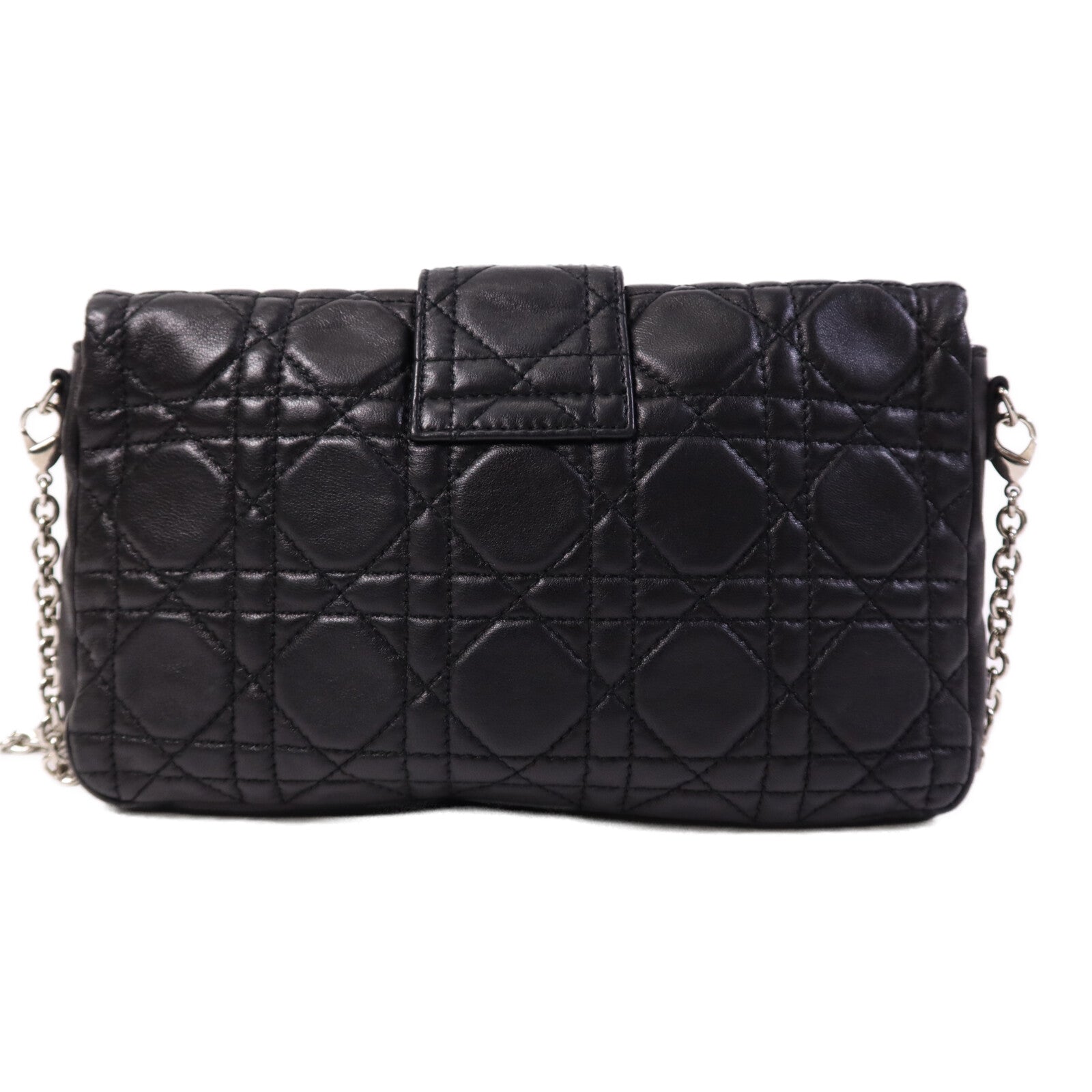 Dior 羊皮皮革Shoulder Bag銀扣鏈帶肩背袋