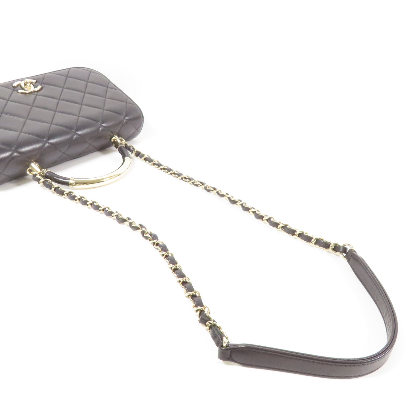 CHANEL 【激減優惠】牛皮皮革Shoulder Bag金扣鏈帶肩背袋