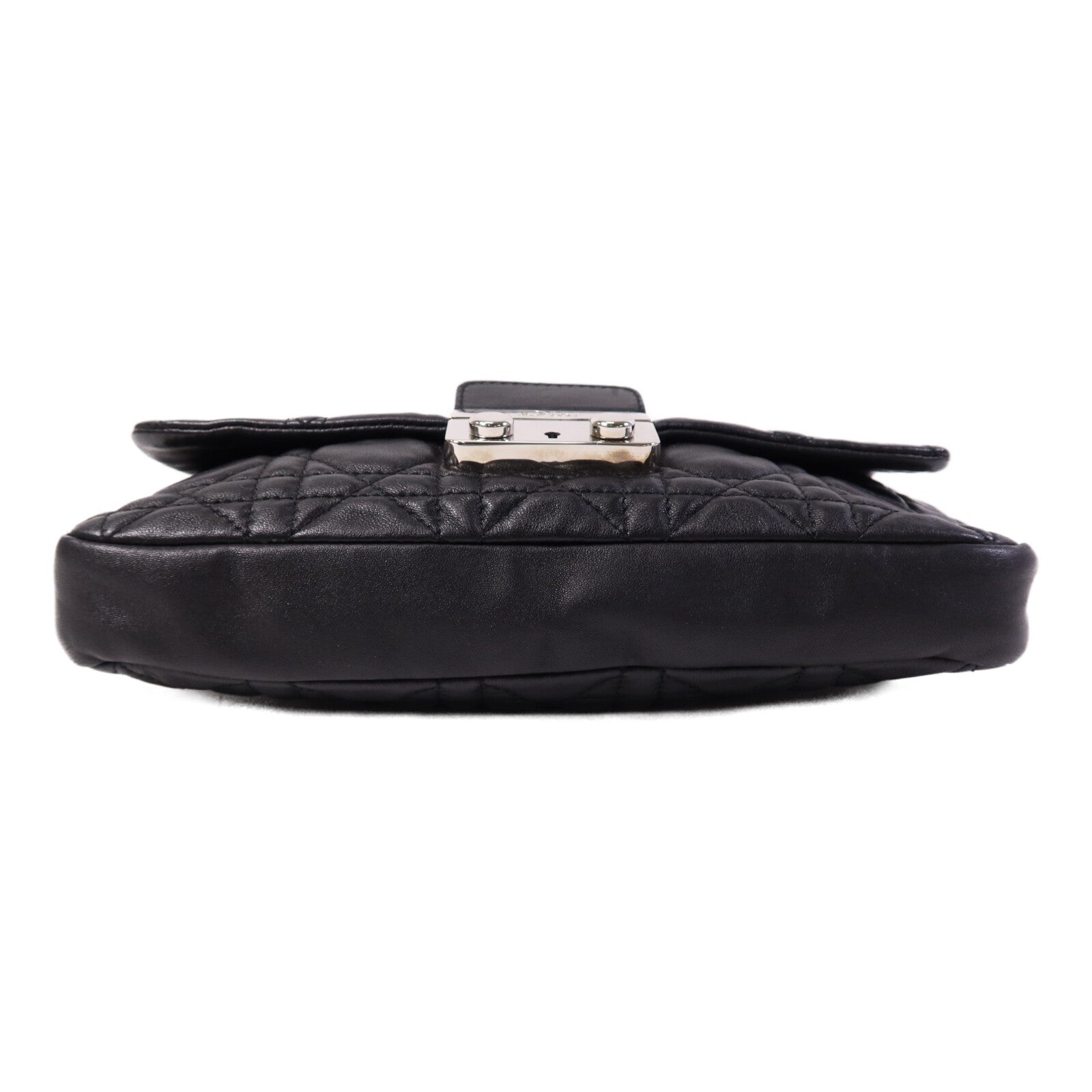 Dior 羊皮皮革Shoulder Bag銀扣鏈帶肩背袋
