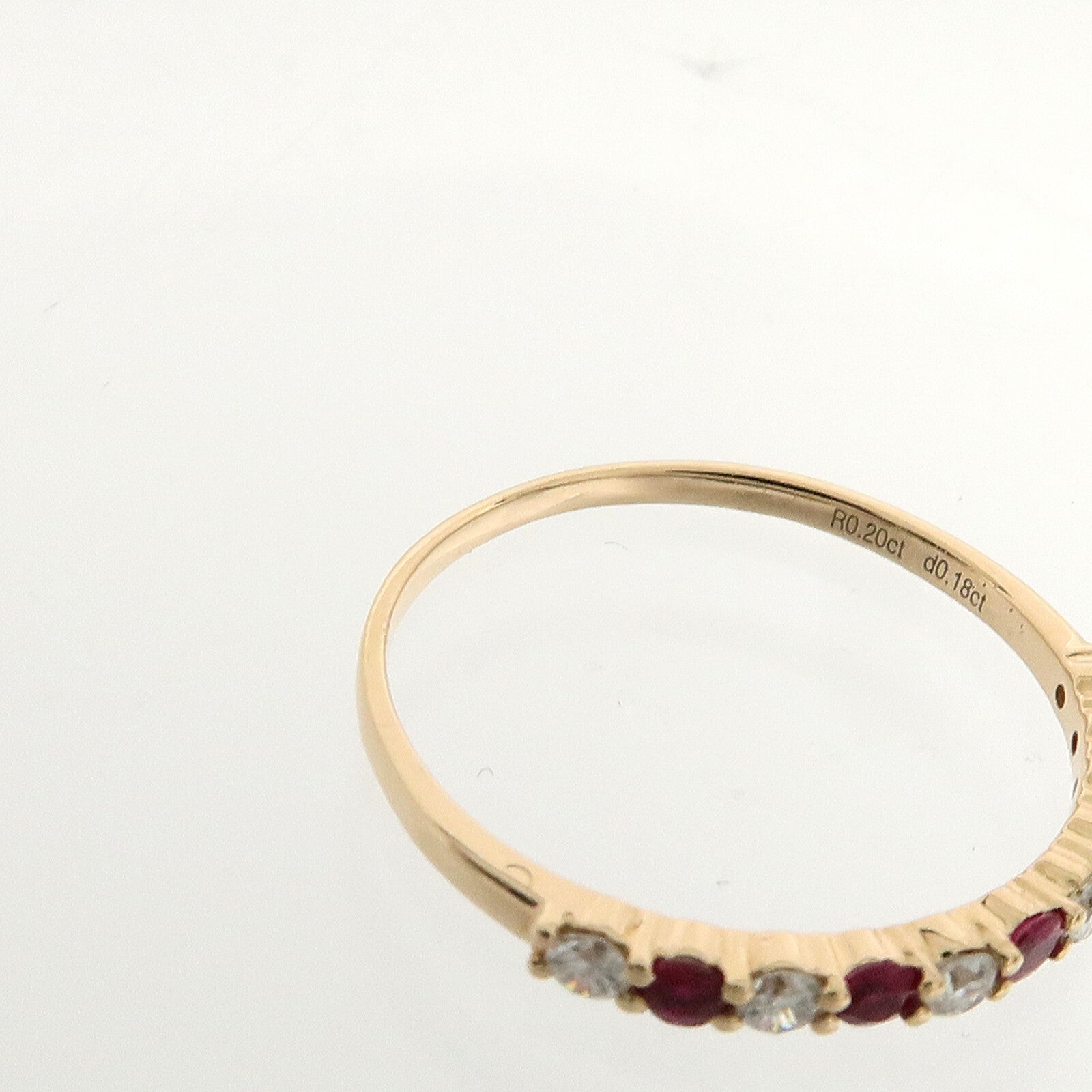 JEWELRY 18K玫瑰金Ruby Diamond Ring紅寶石鑽石戒指