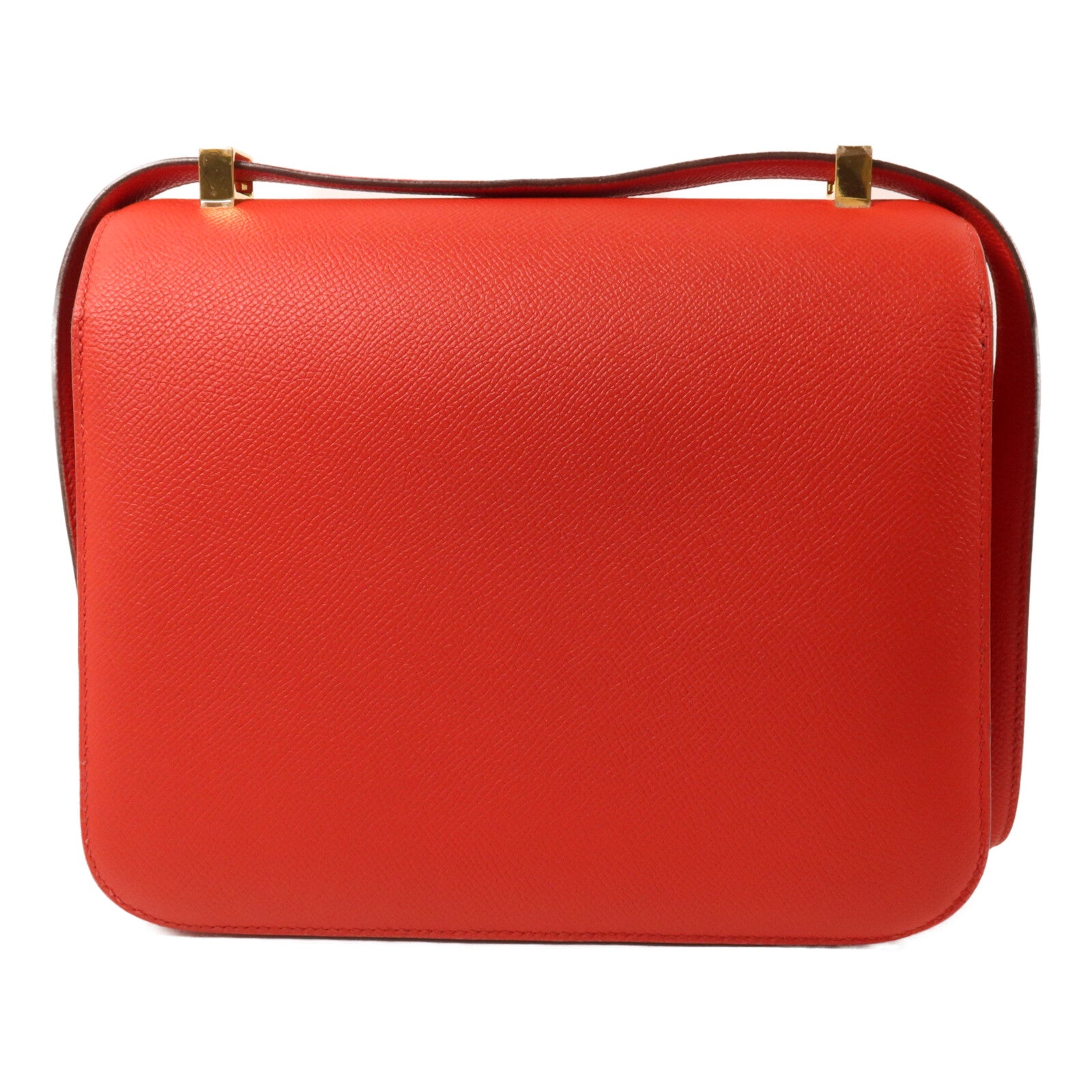 HERMES Epsom皮革Constance 24肩背袋Rouge de Coeur