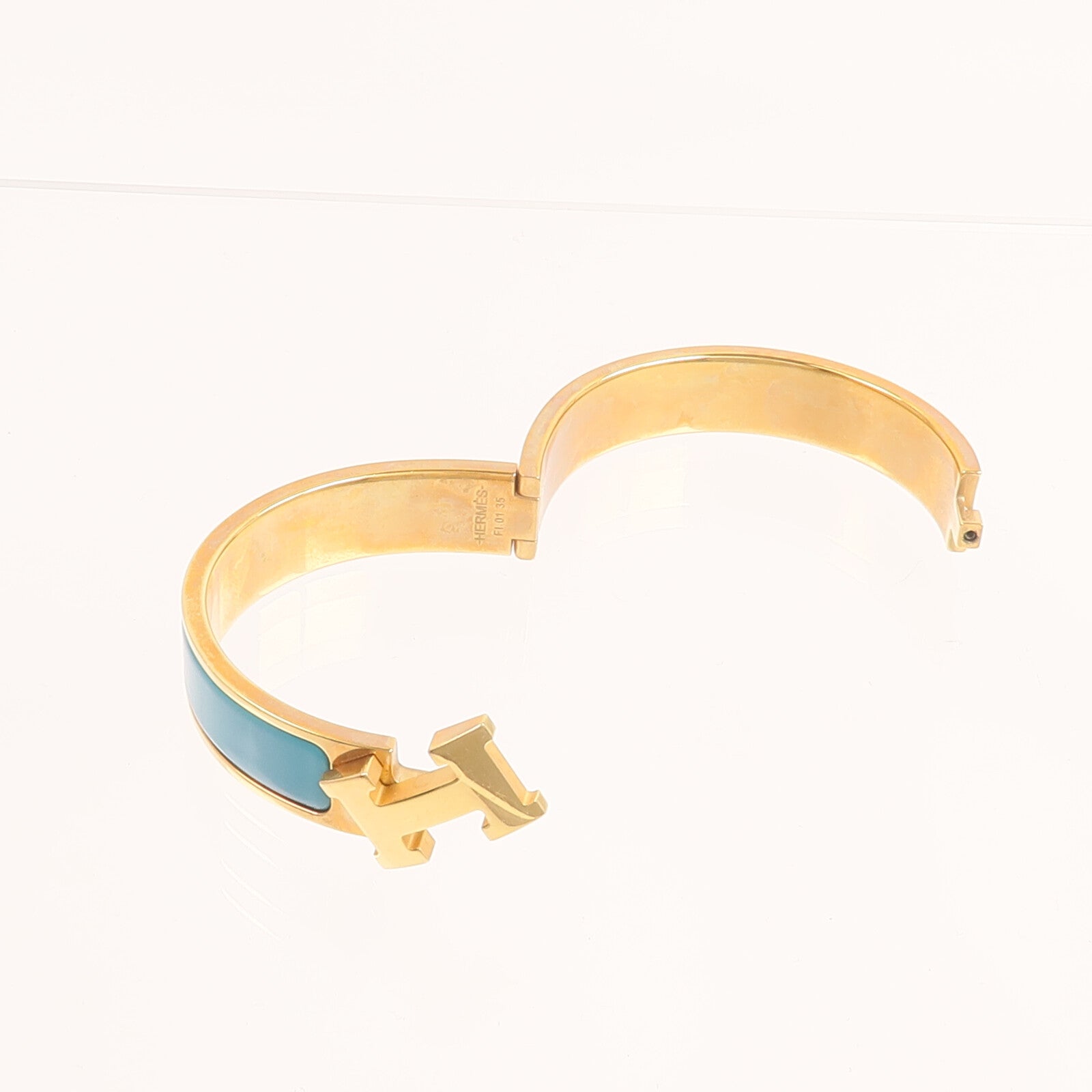 HERMES 金屬/琺瑯Clic H Bracelet手鐲