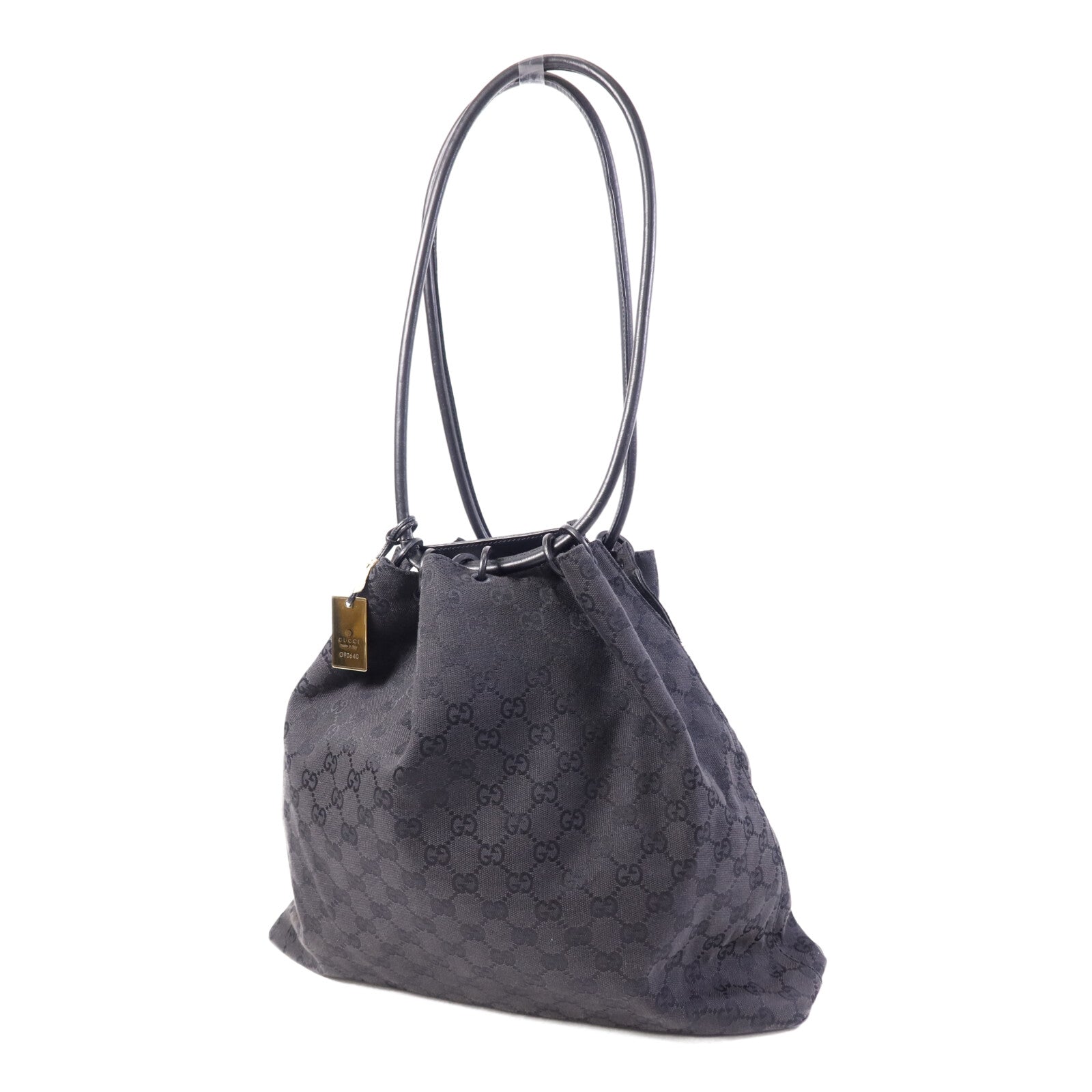 GUCCI 帆布Tote Bag金扣手挽袋