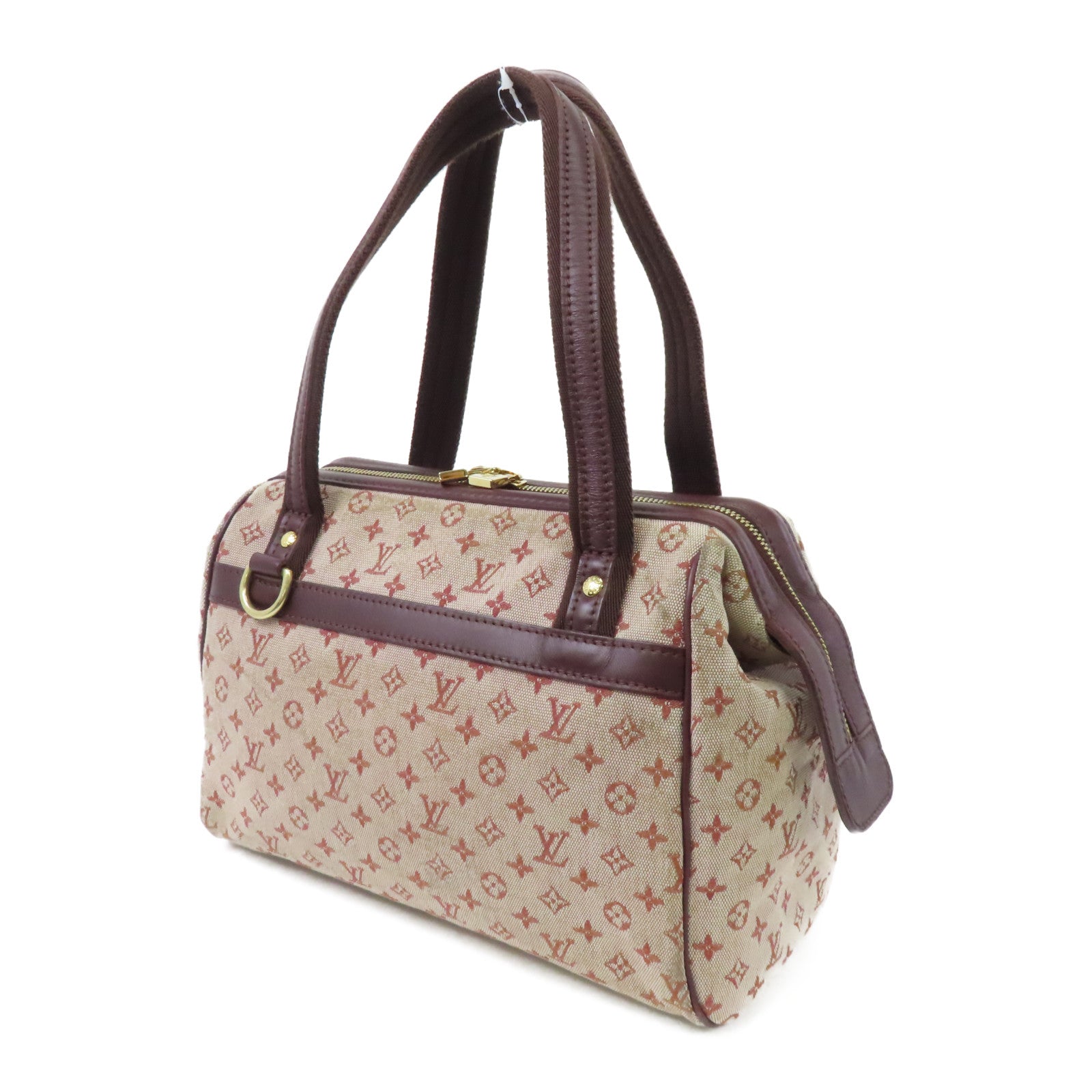 LOUIS VUITTON 【激減優惠】Monogram Mini Josephine PM金扣手挽袋紅色