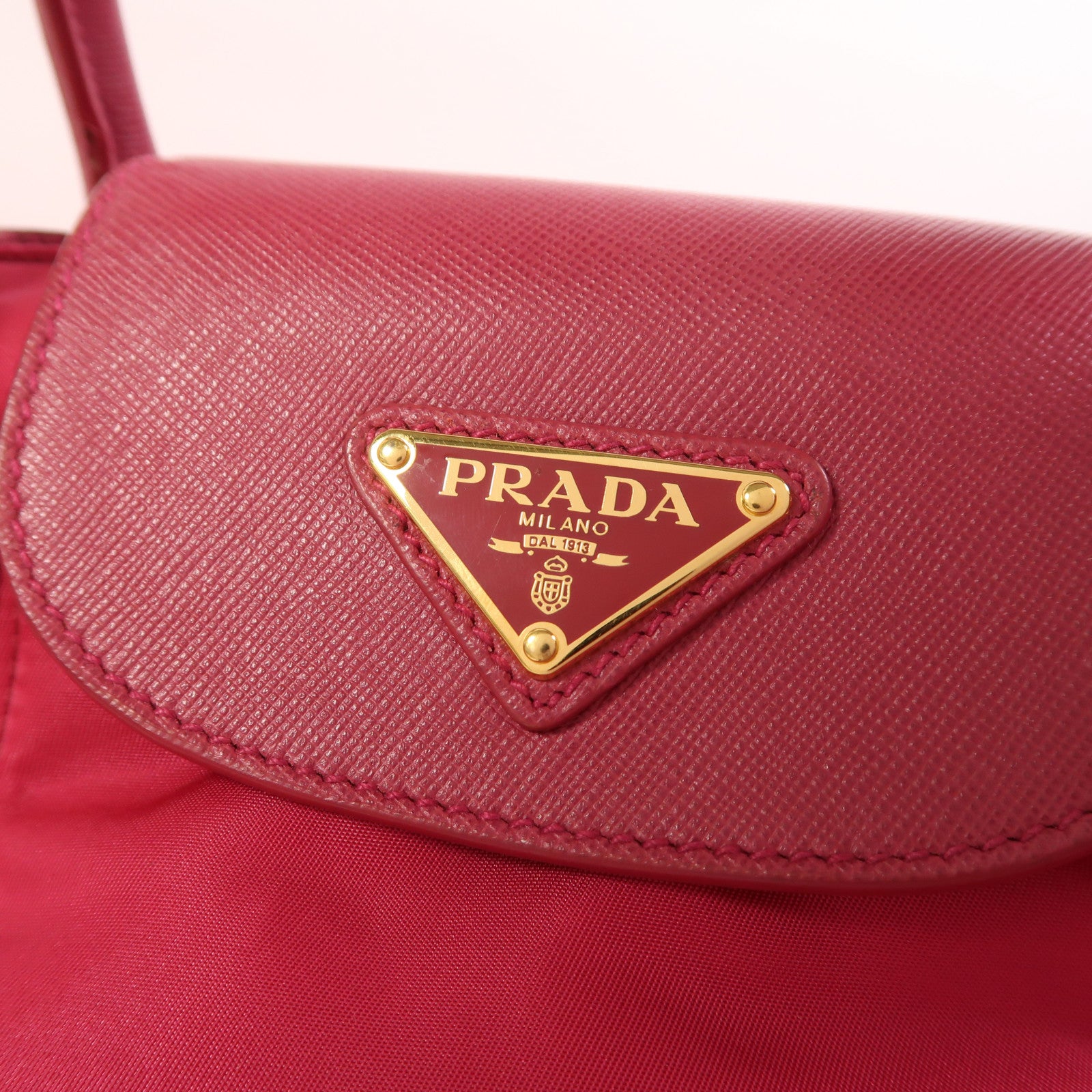 PRADA 尼龍2 Way Shoulder金扣手挽肩背兩用袋