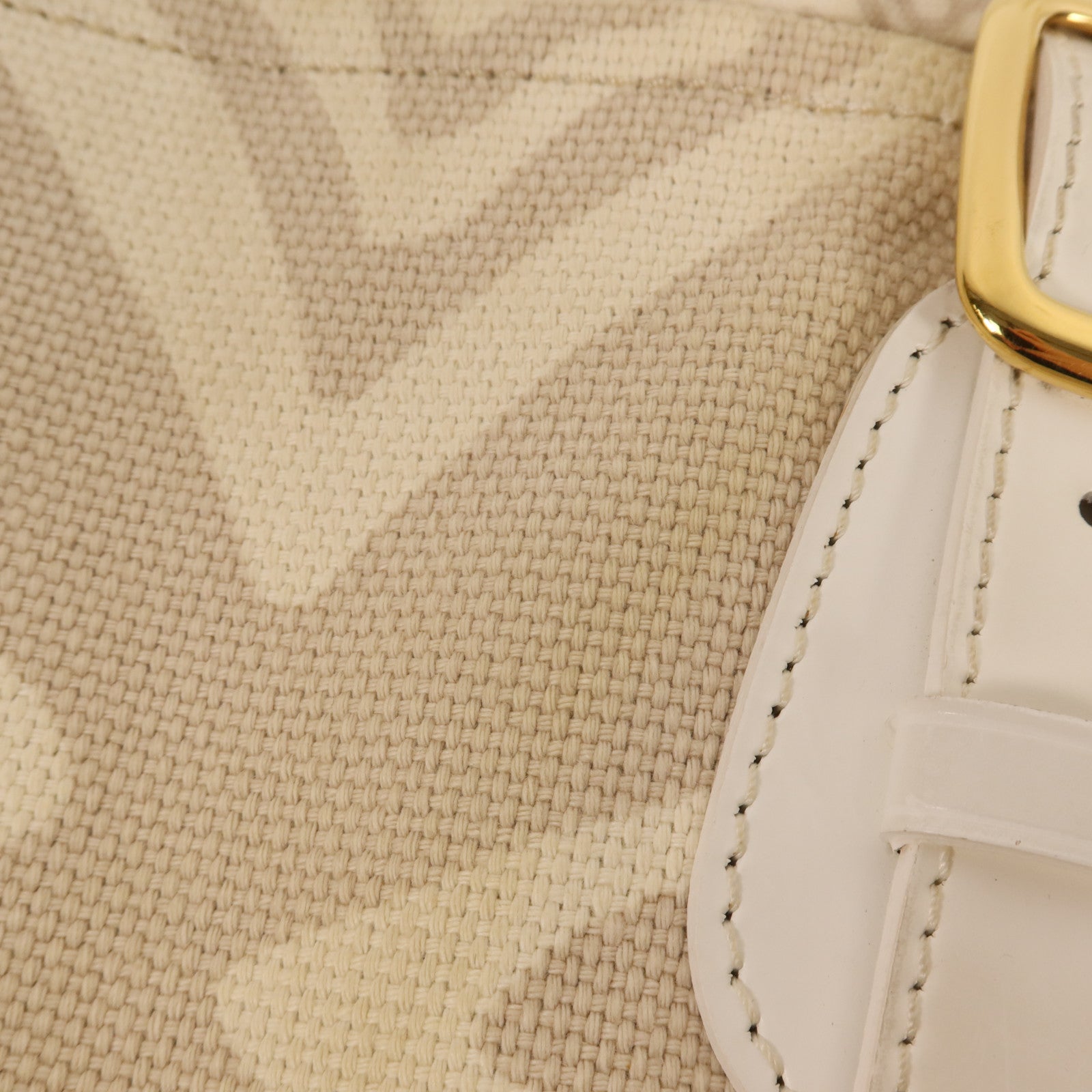 LOUIS VUITTON 帆布Tahitienne GM金扣肩背袋