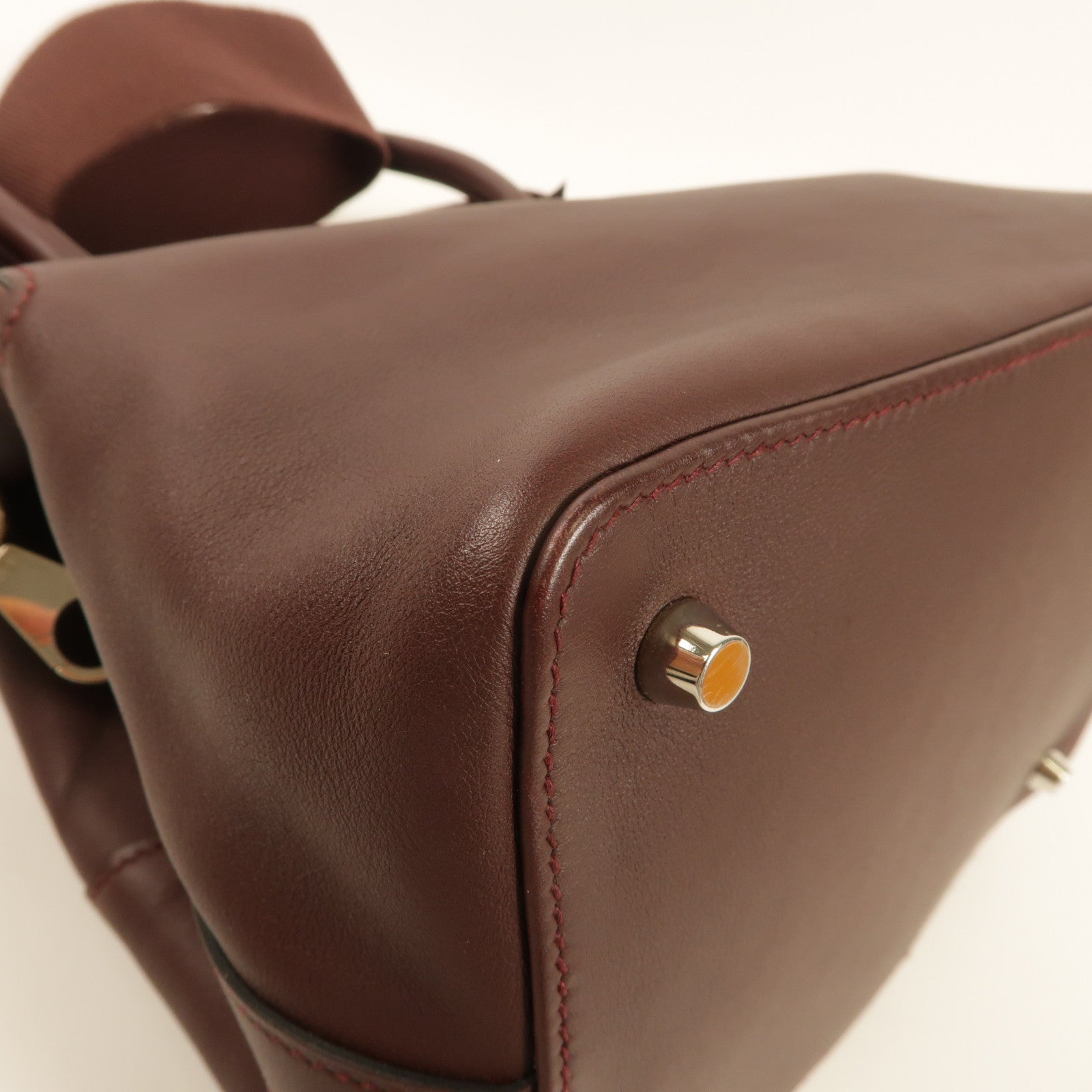 HERMES Swift皮革Tool Box 20手挽肩背兩用袋Prune