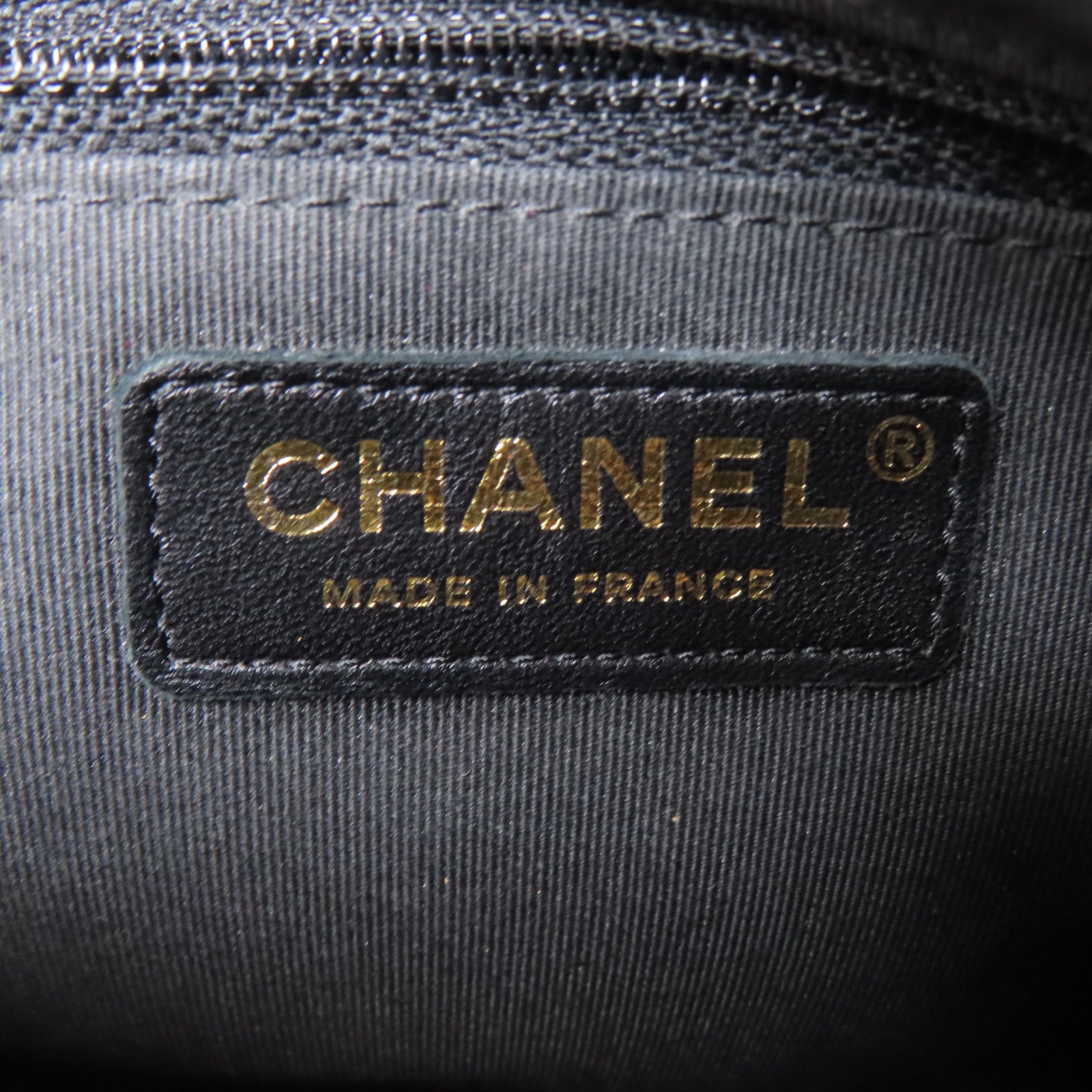 CHANEL 菱格羊皮皮革Chain Shoulder Bag金扣鏈帶肩背袋黑色